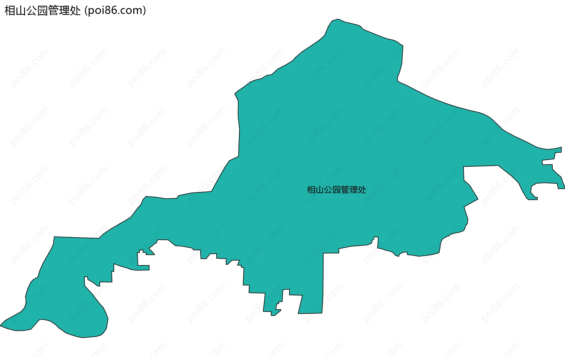 相山公园管理处边界地图