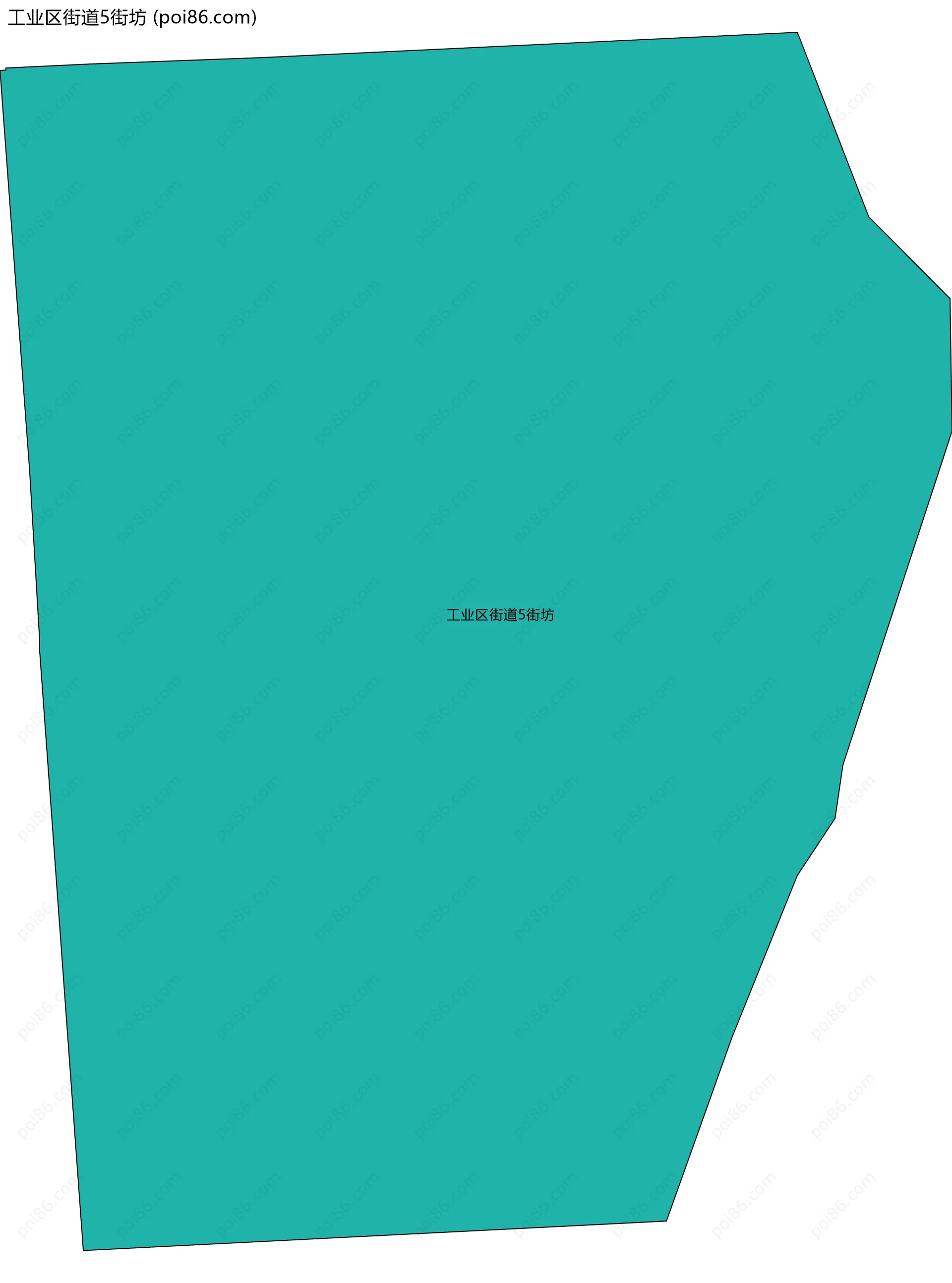 工业区街道5街坊边界地图