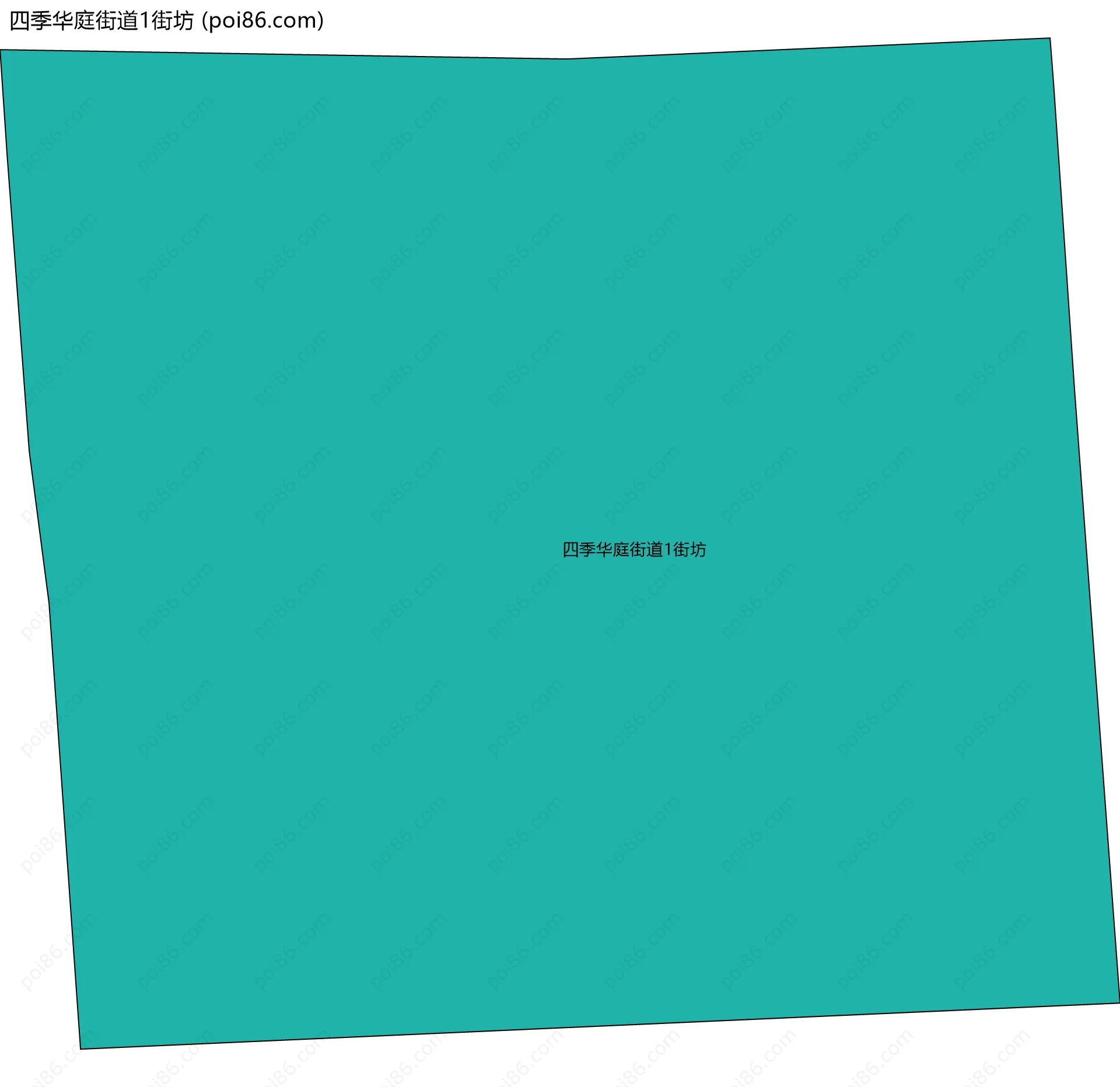 四季华庭街道1街坊边界地图