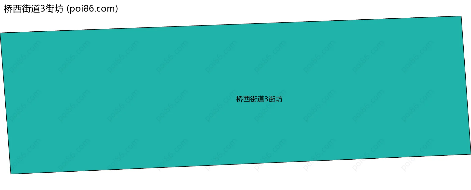 桥西街道3街坊边界地图