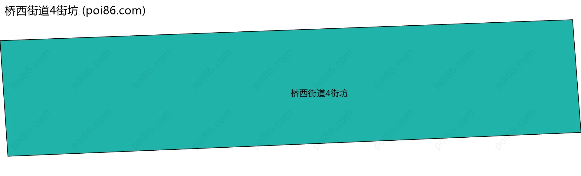 桥西街道4街坊边界地图