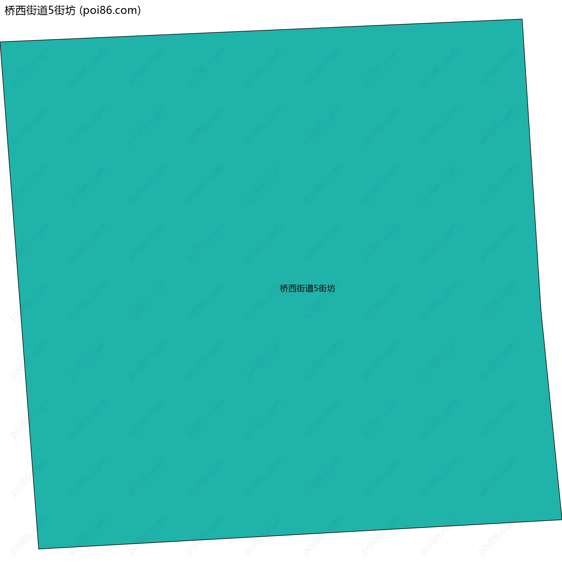 桥西街道5街坊边界地图