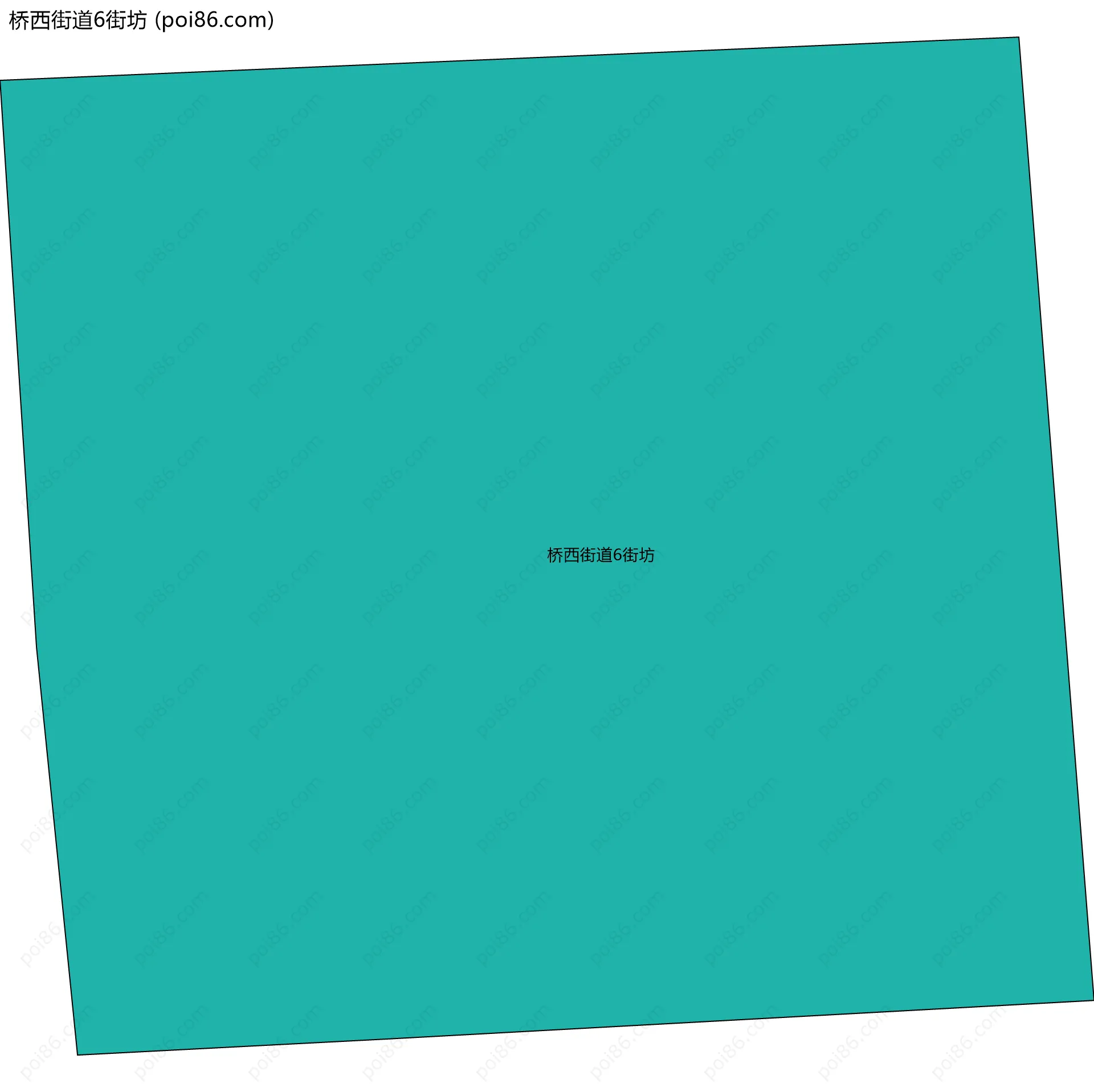 桥西街道6街坊边界地图