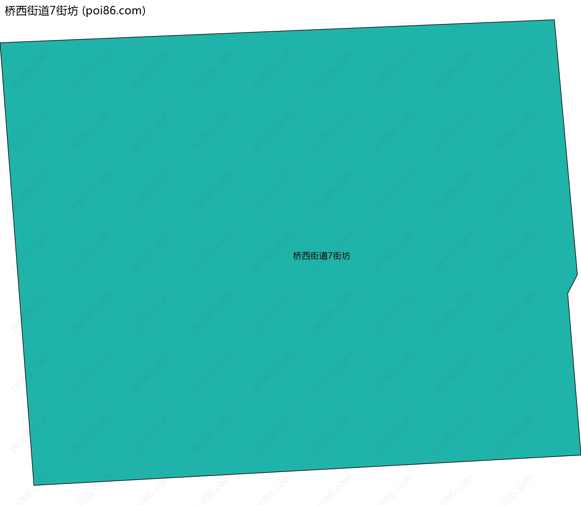 桥西街道7街坊边界地图
