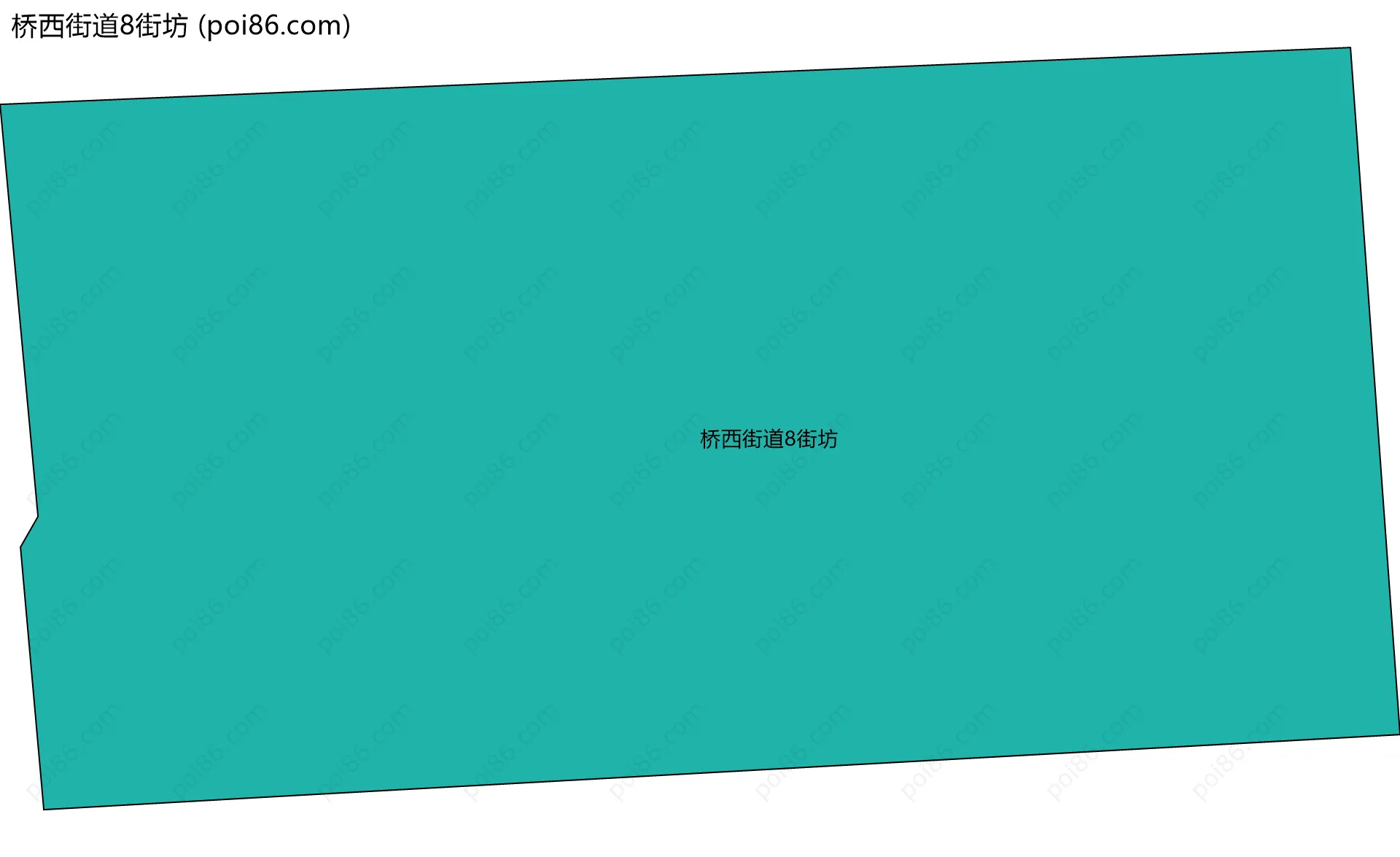 桥西街道8街坊边界地图