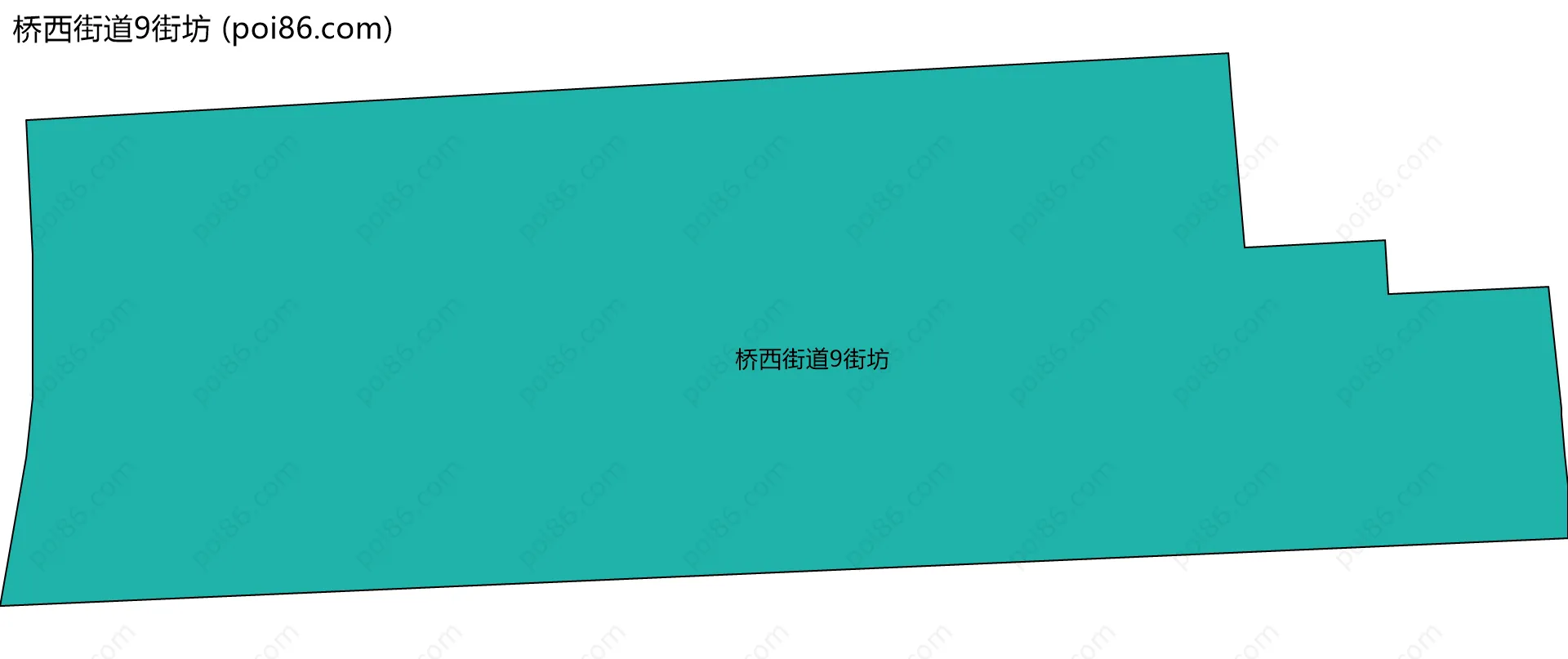 桥西街道9街坊边界地图