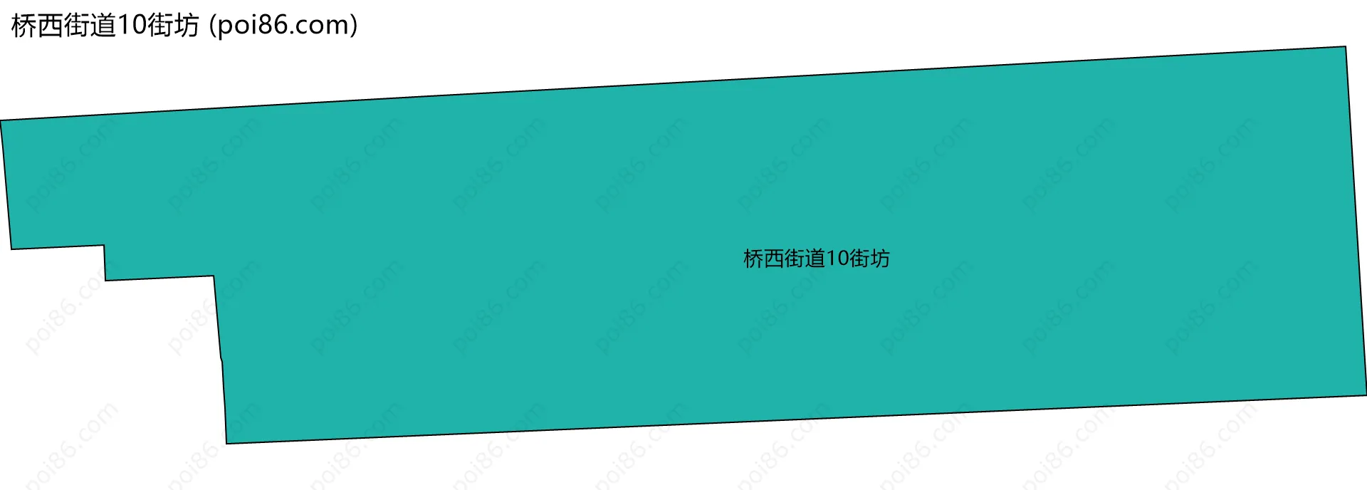 桥西街道10街坊边界地图