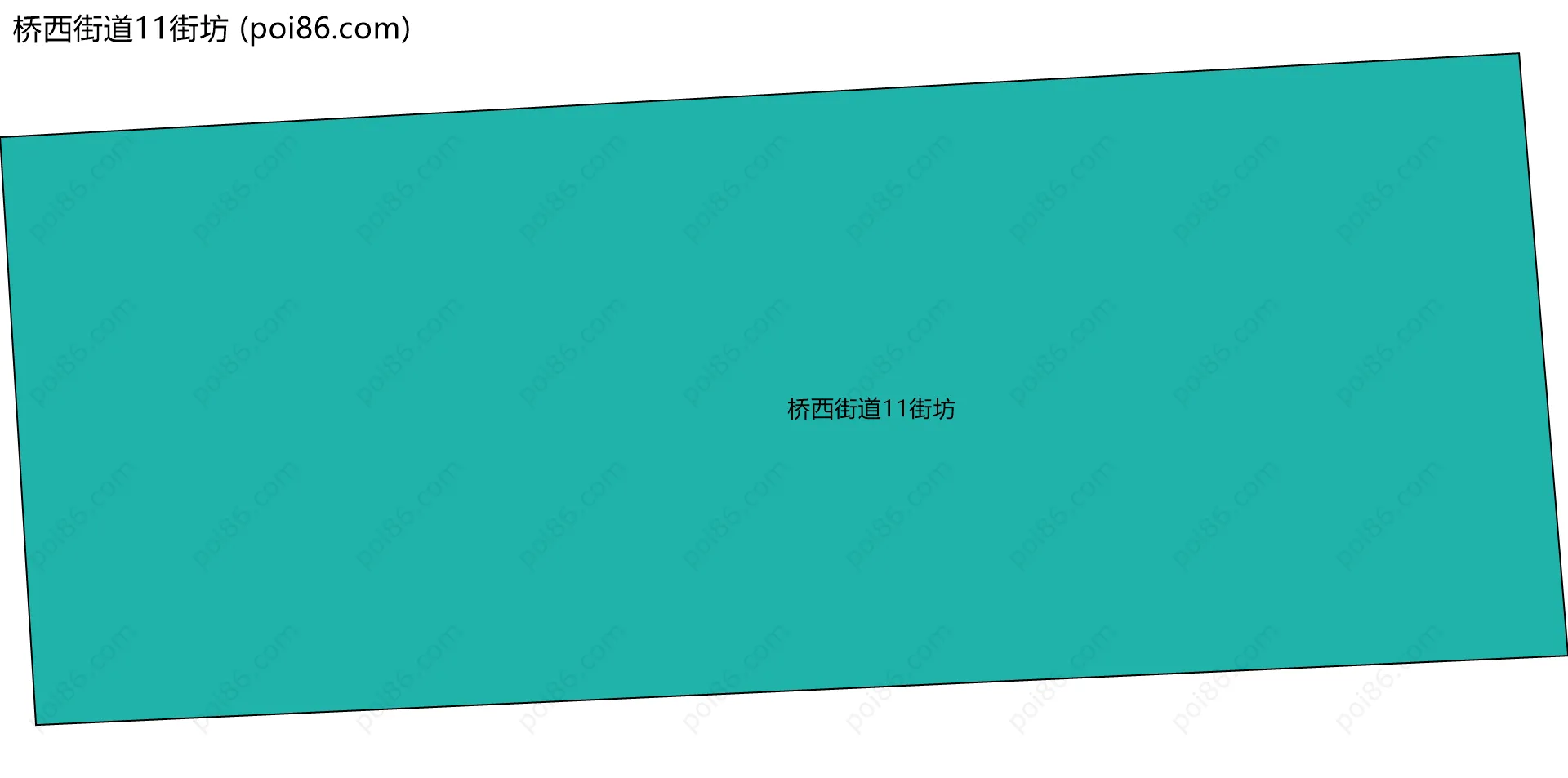 桥西街道11街坊边界地图