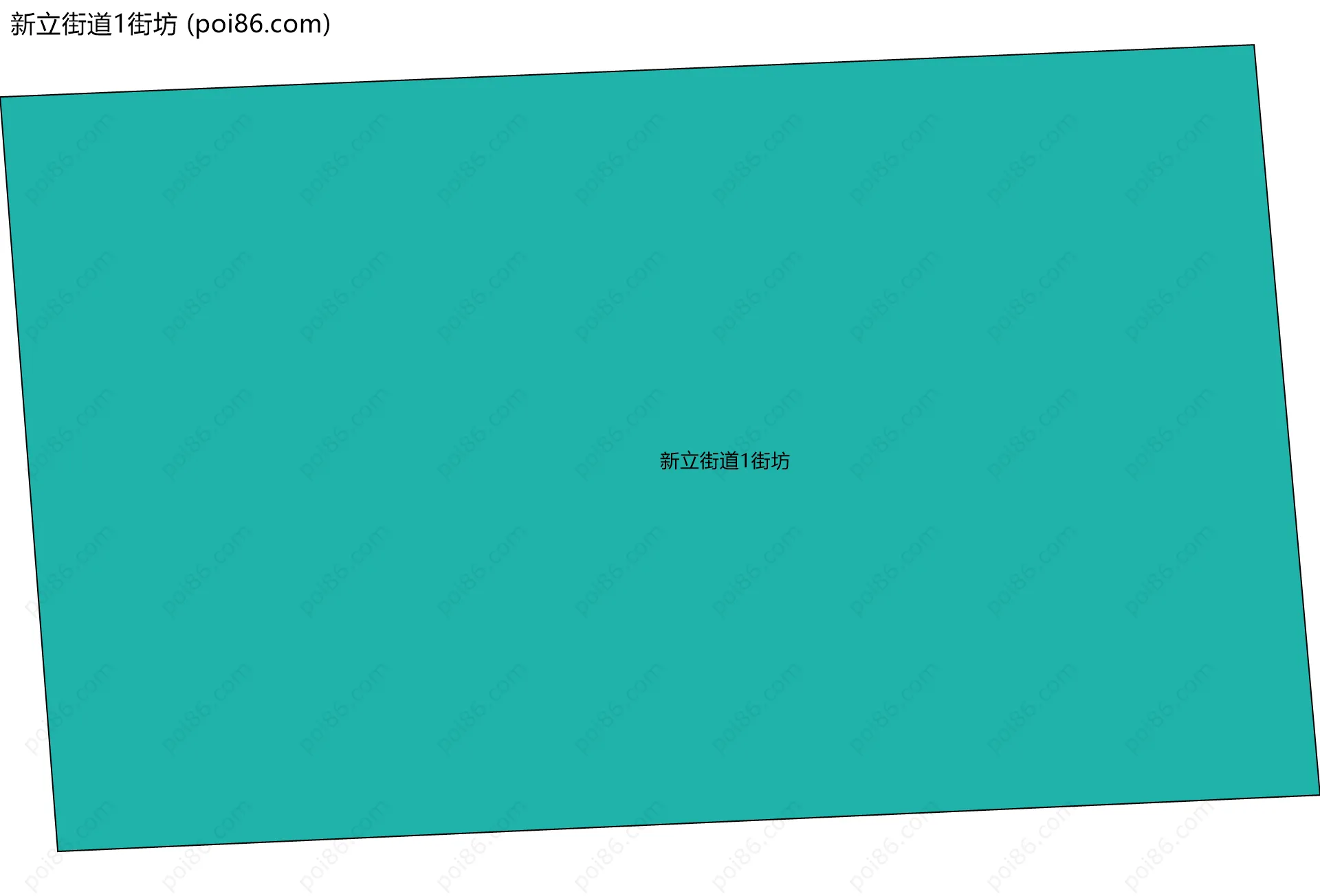 新立街道1街坊边界地图