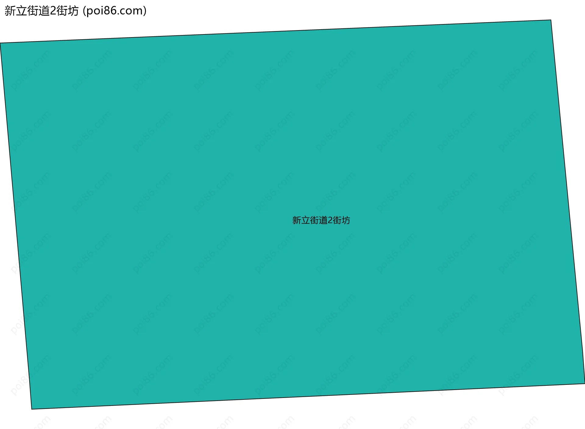新立街道2街坊边界地图