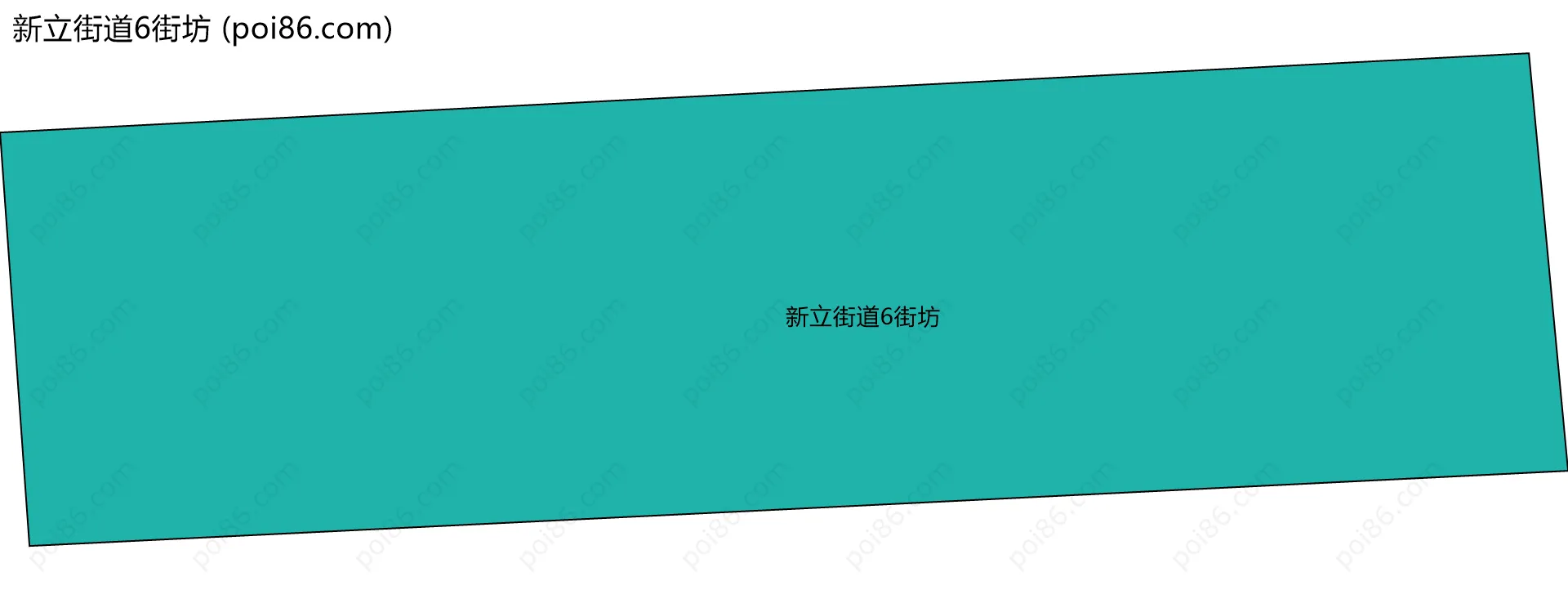 新立街道6街坊边界地图