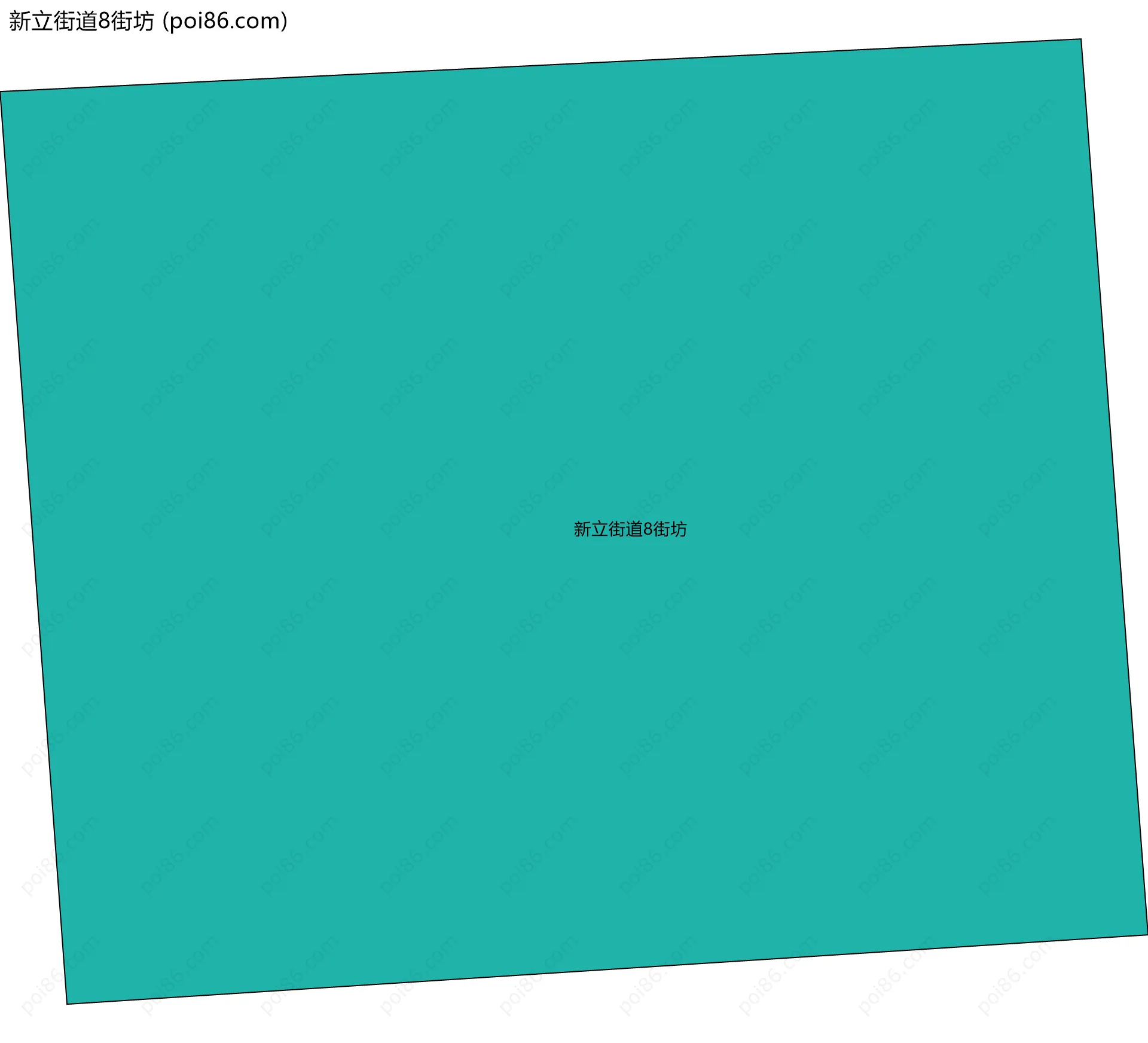 新立街道8街坊边界地图