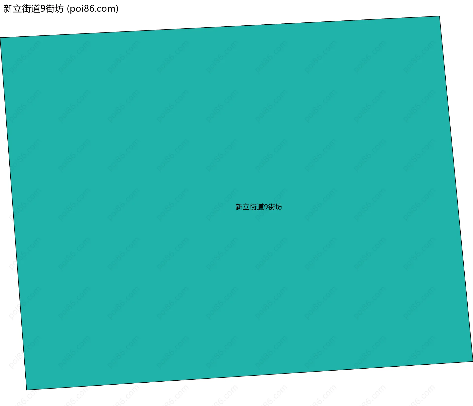 新立街道9街坊边界地图