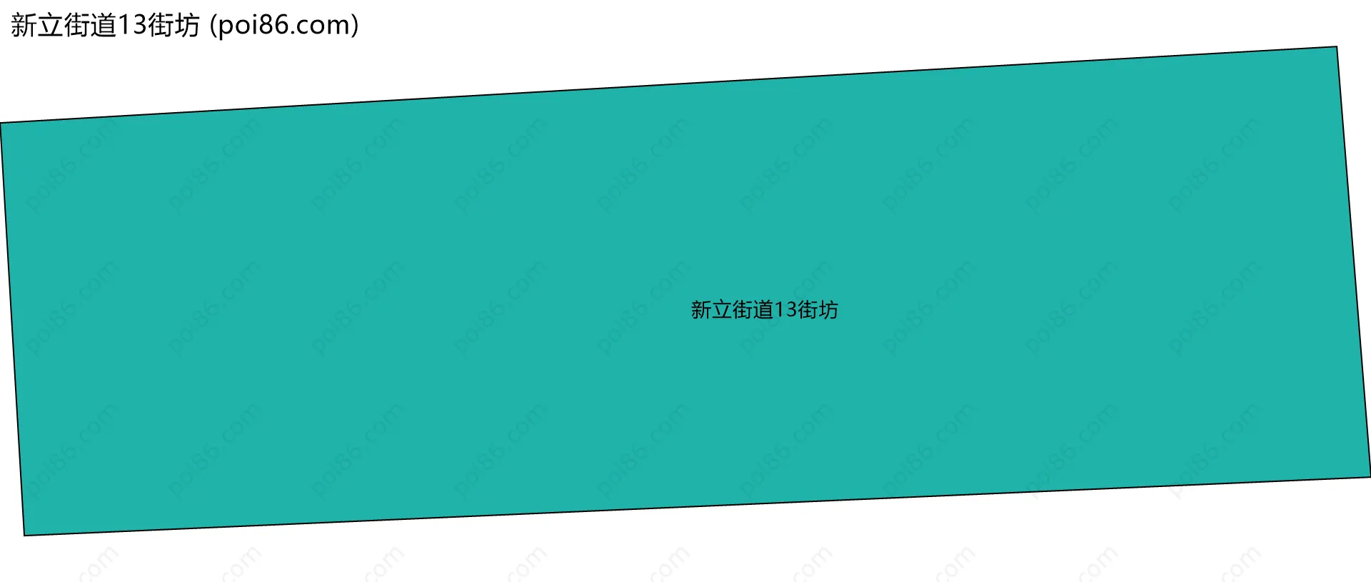 新立街道13街坊边界地图