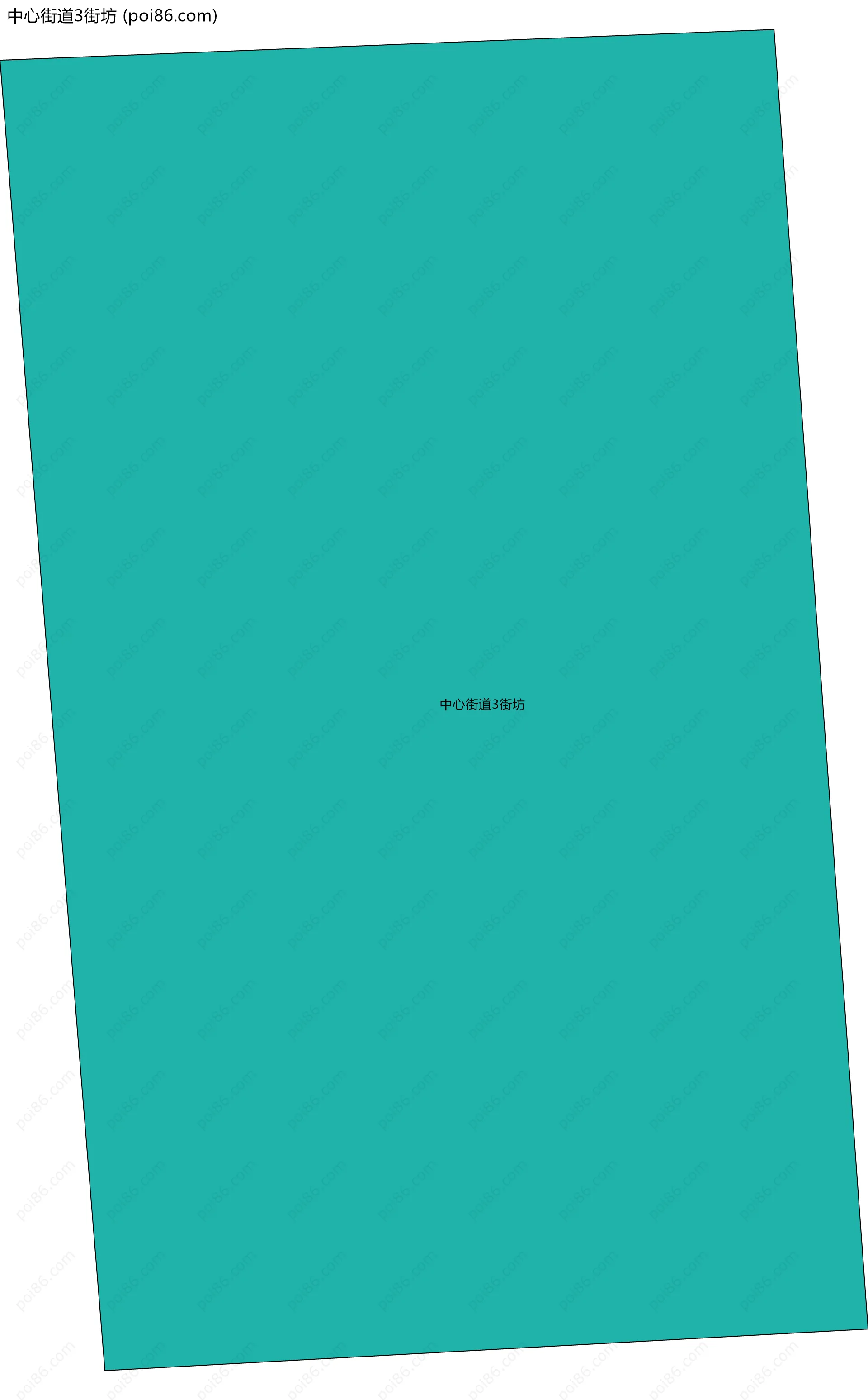 中心街道3街坊边界地图