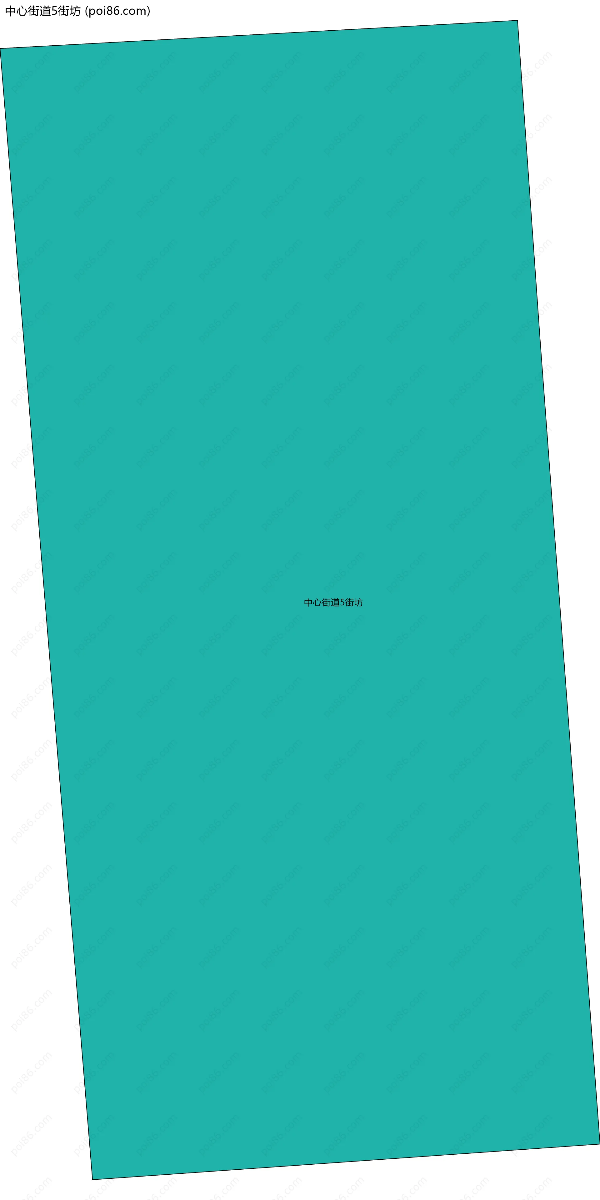 中心街道5街坊边界地图