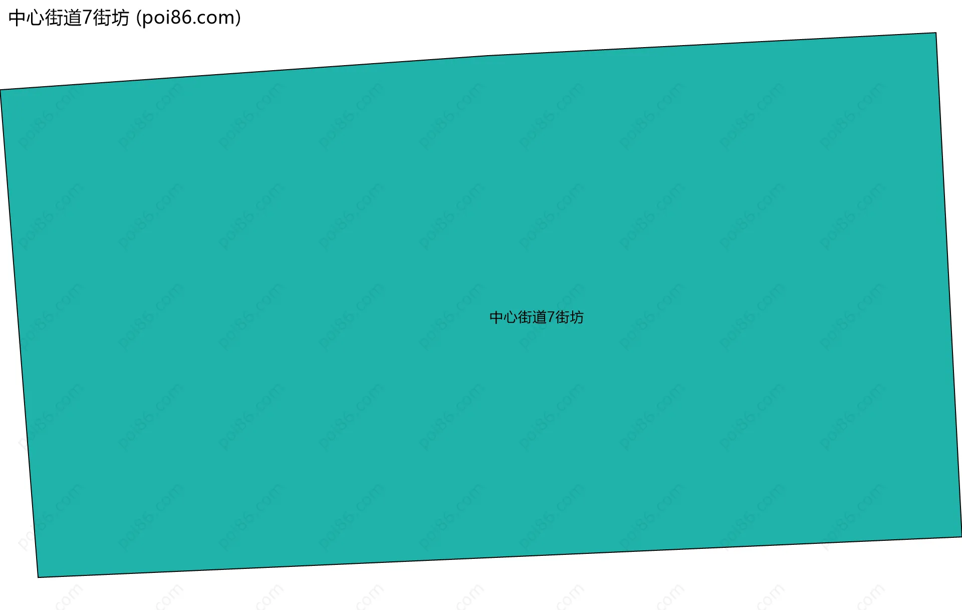 中心街道7街坊边界地图