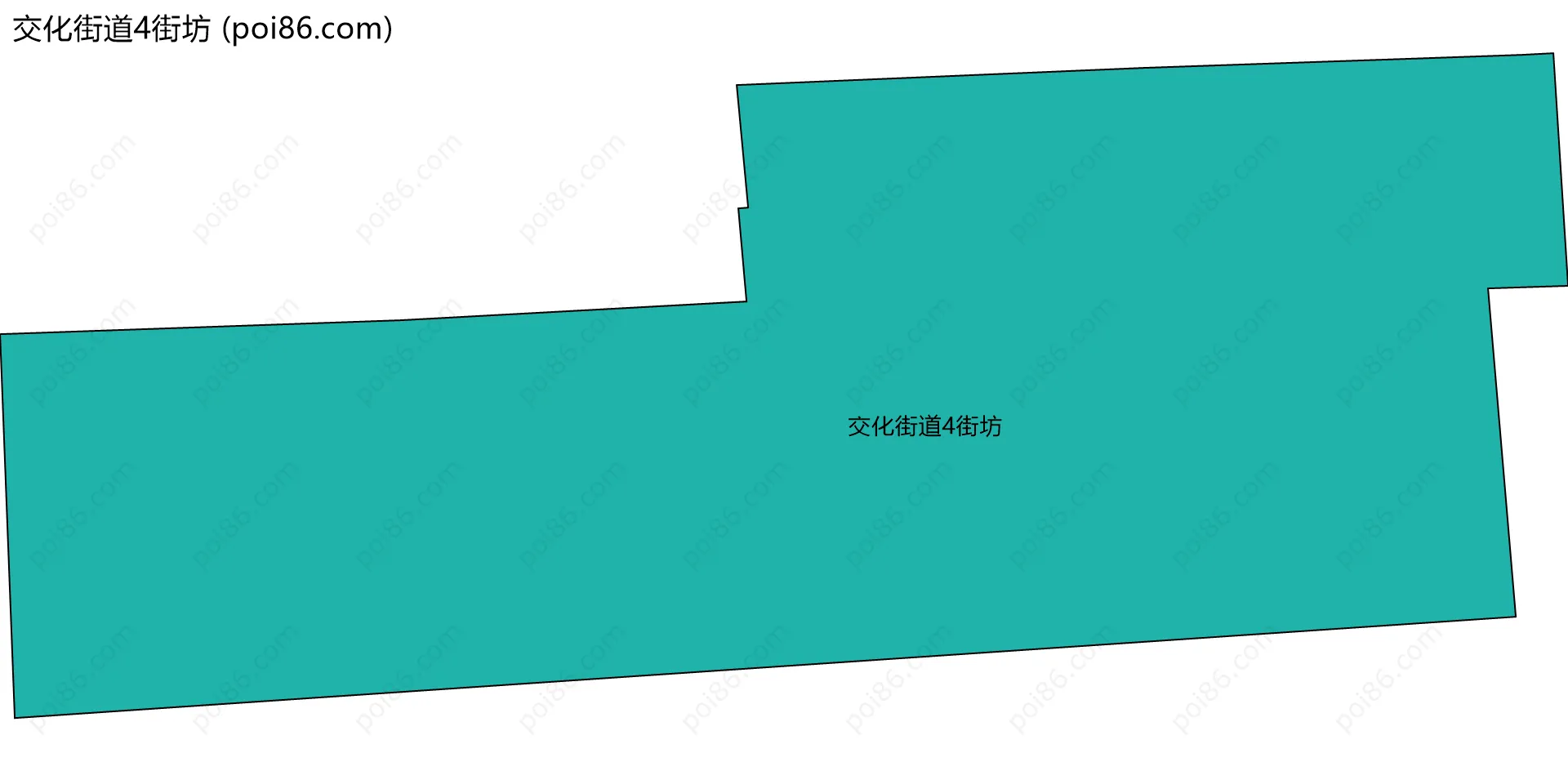 交化街道4街坊边界地图