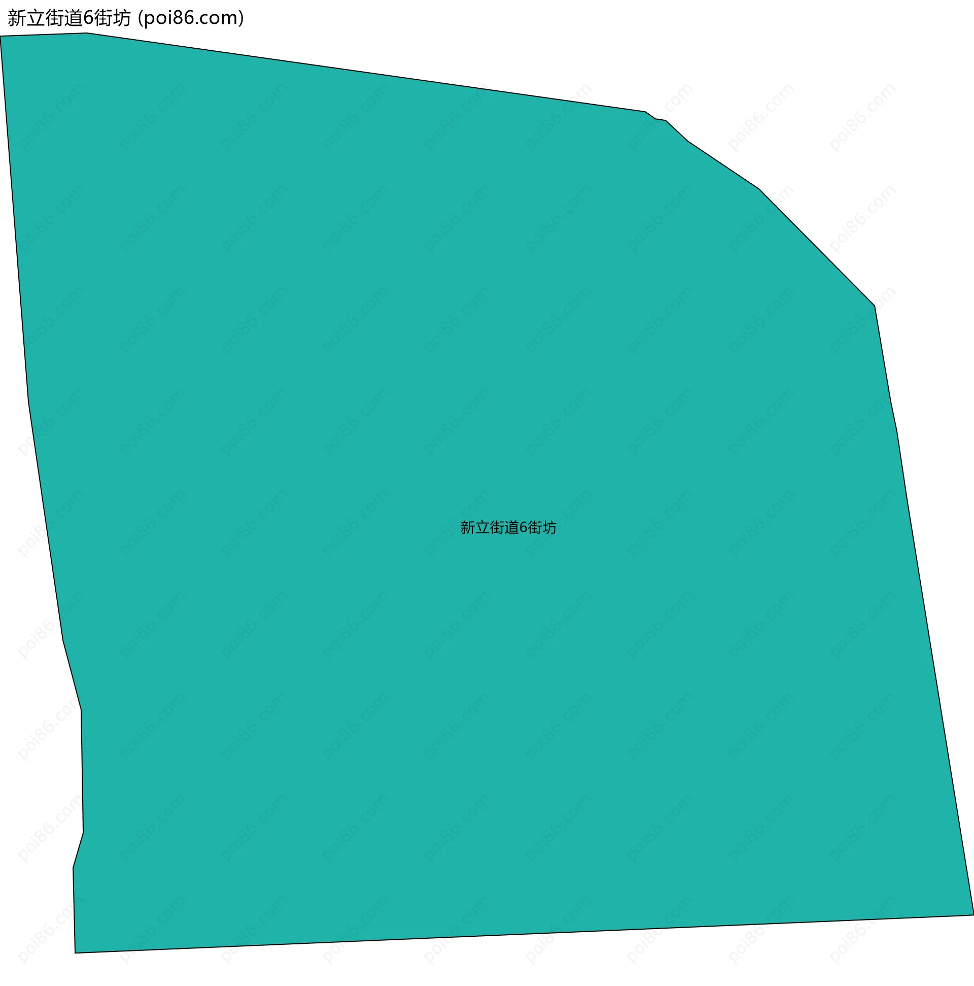 新立街道6街坊边界地图