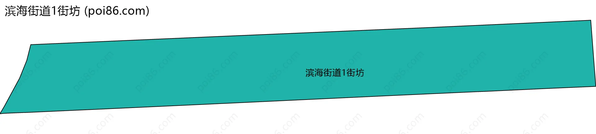 滨海街道1街坊边界地图