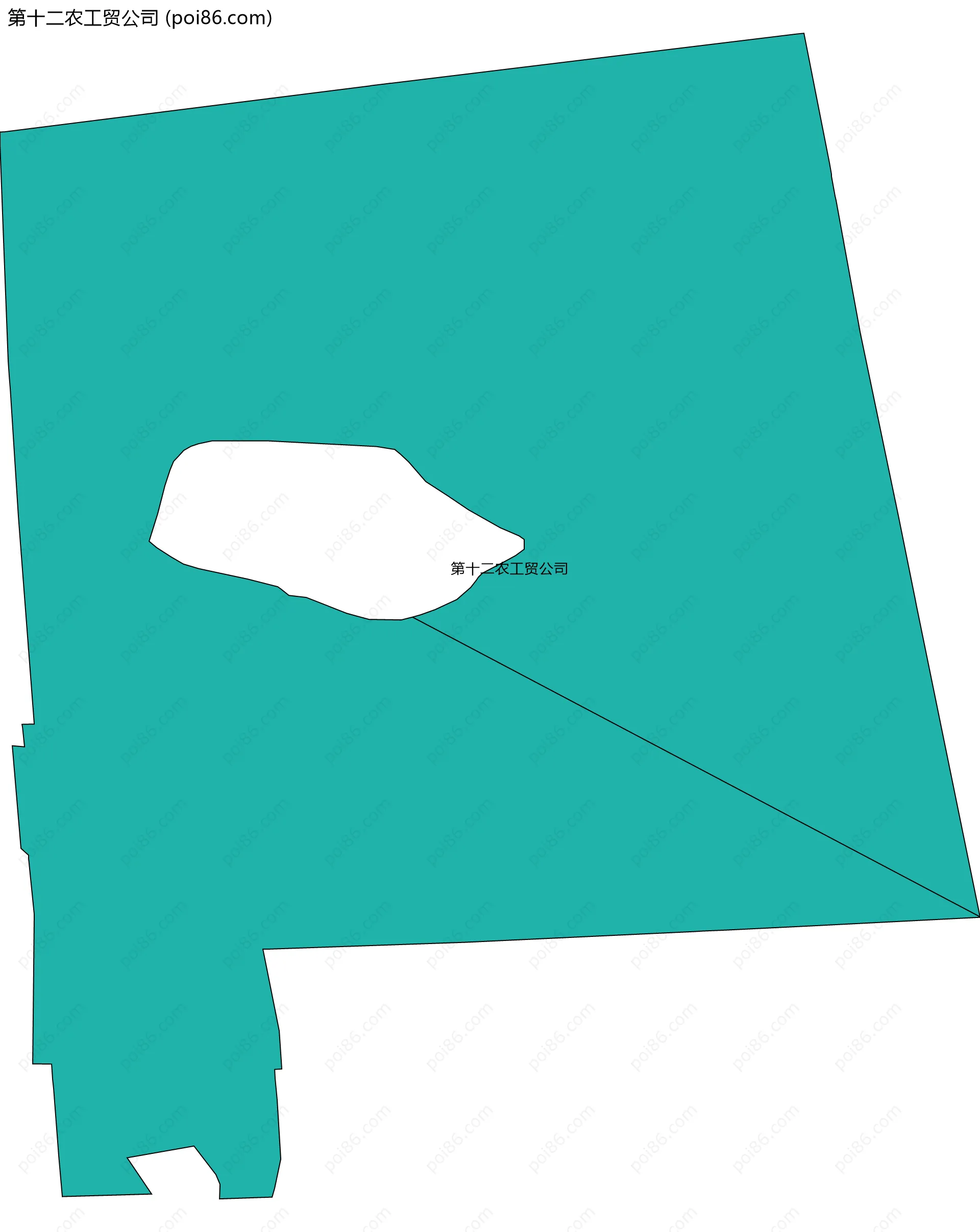 第十二农工贸公司边界地图