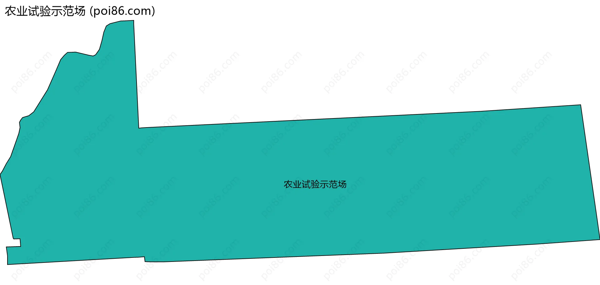 农业试验示范场边界地图
