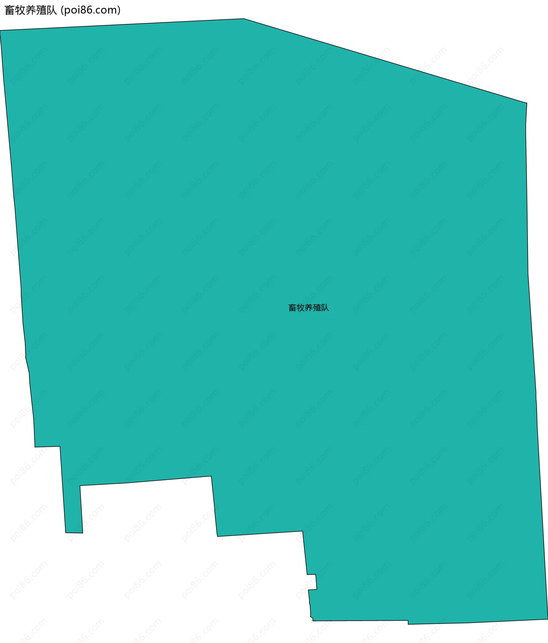 畜牧养殖队边界地图