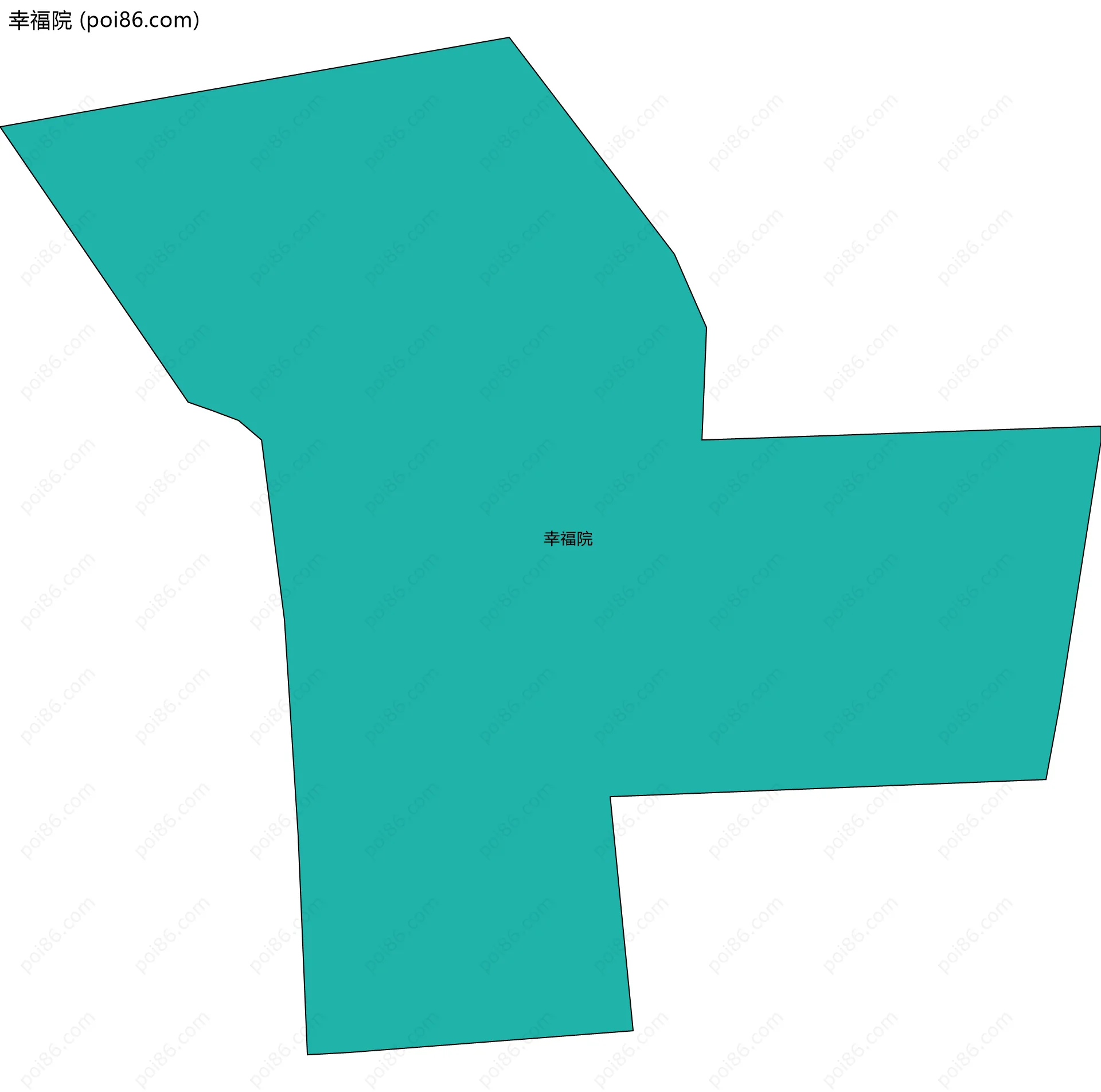 幸福院边界地图