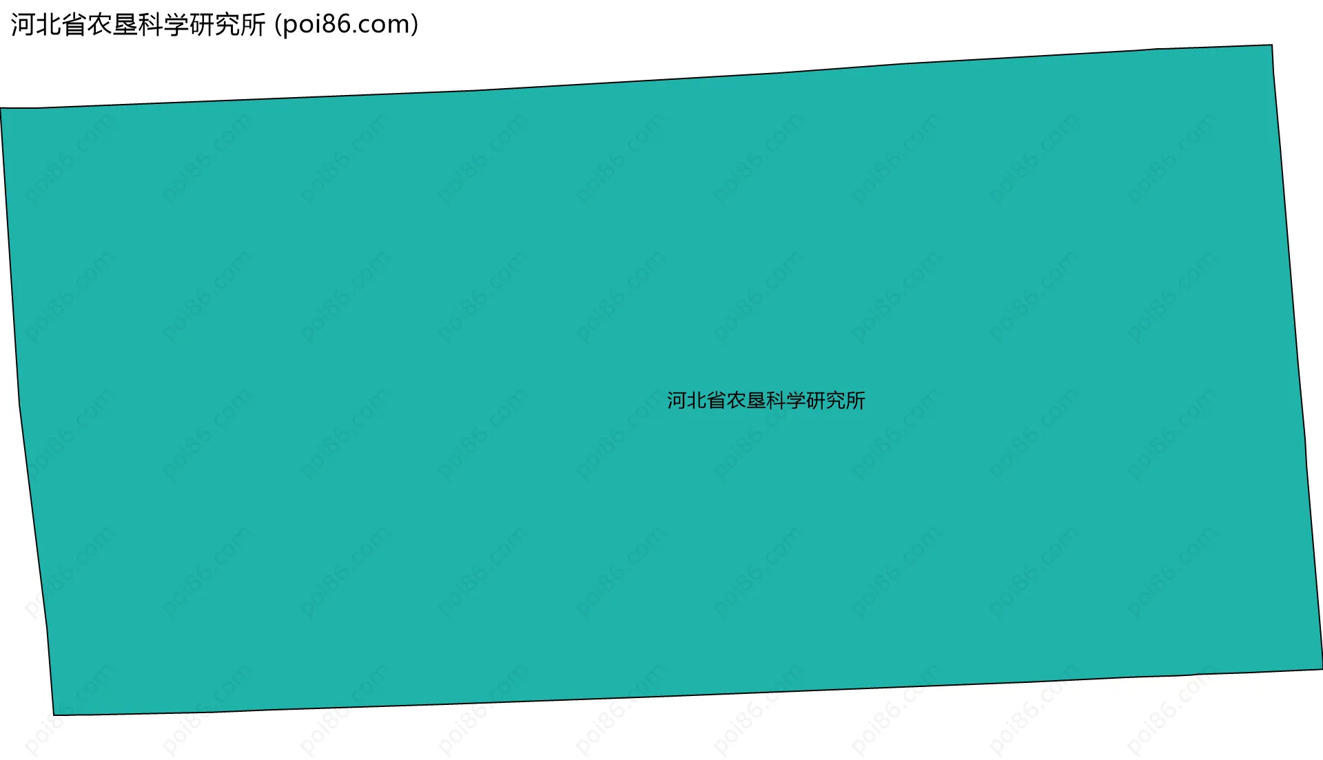 河北省农垦科学研究所边界地图