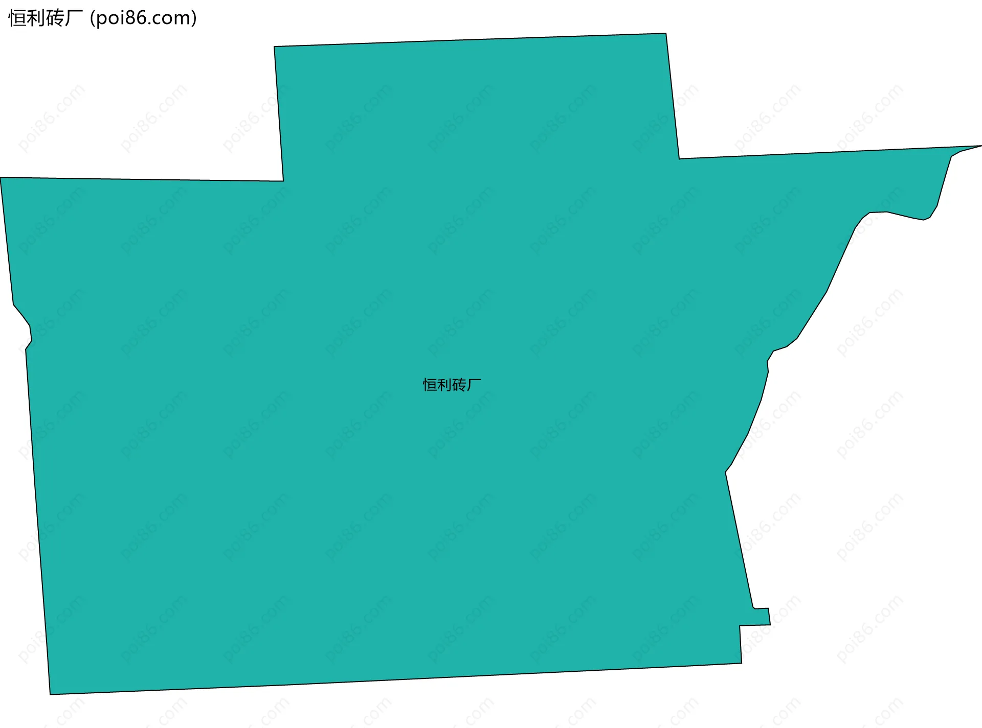 恒利砖厂边界地图