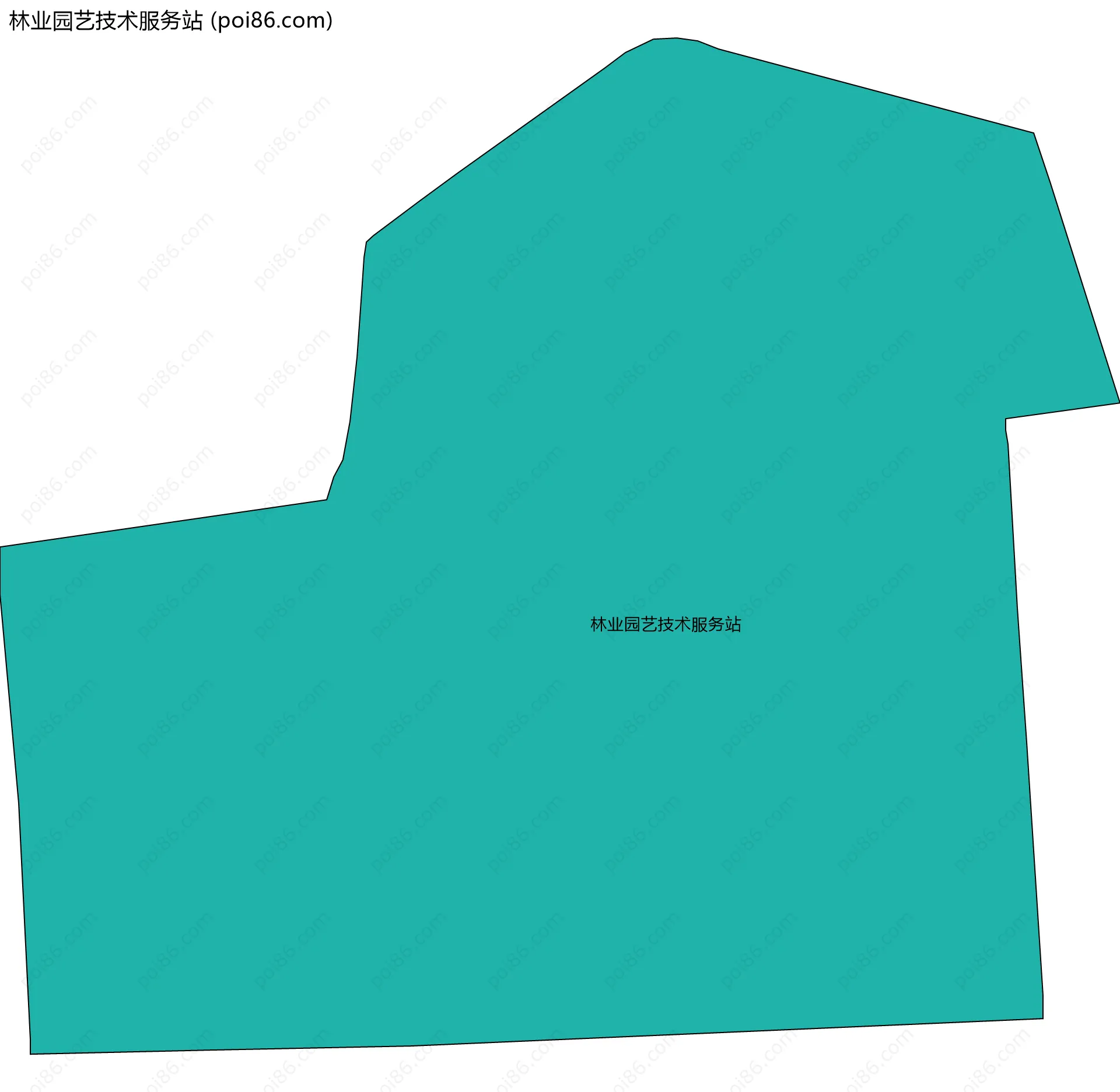 林业园艺技术服务站边界地图