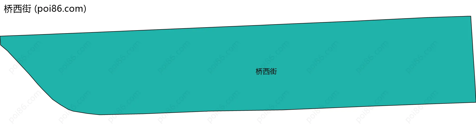 桥西街边界地图