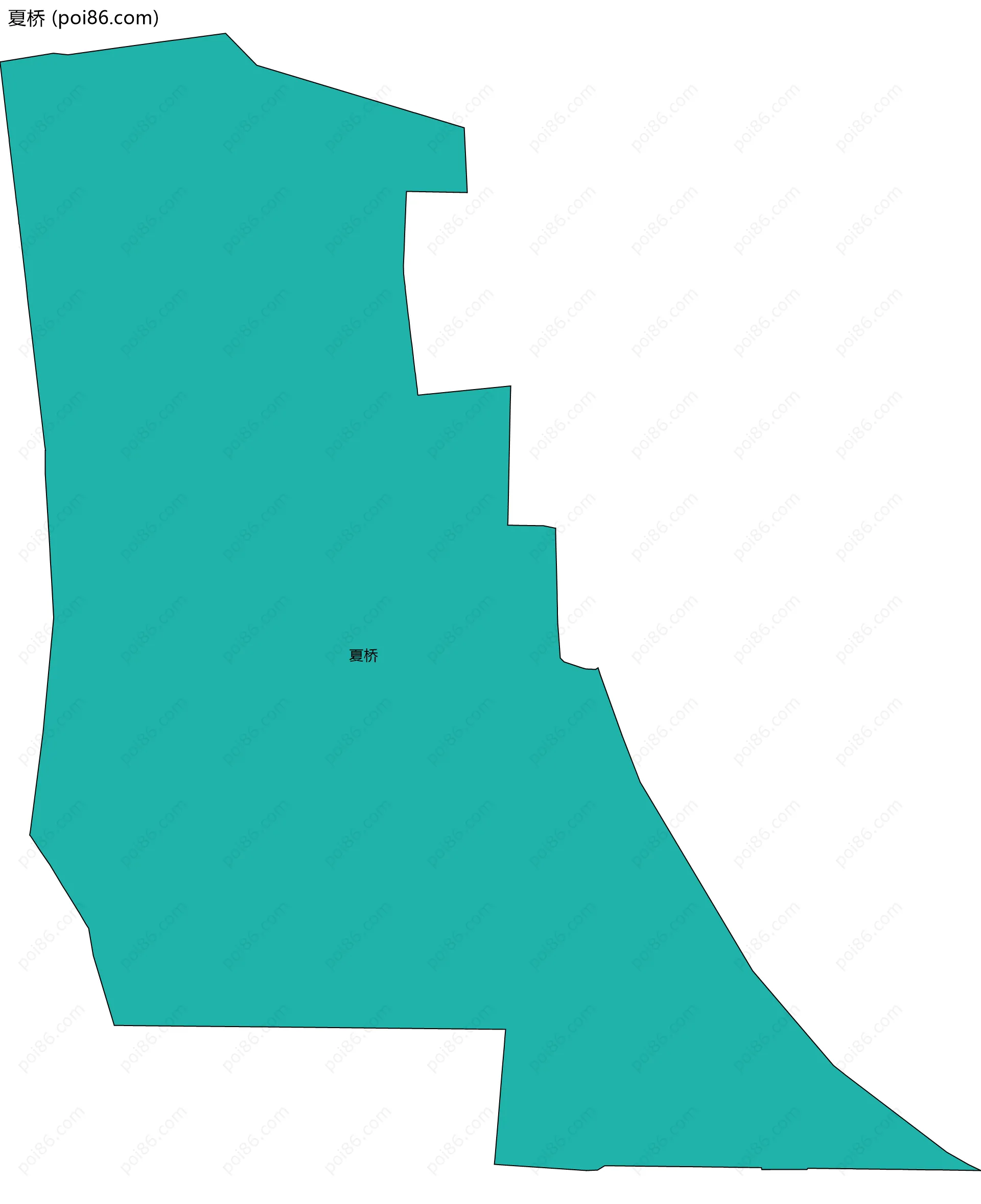 夏桥边界地图