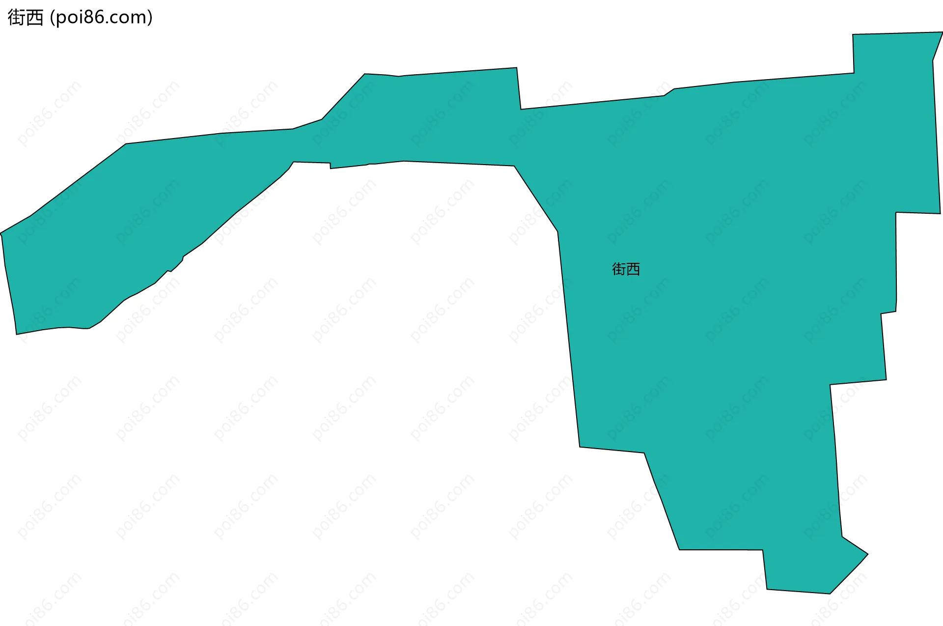 街西边界地图