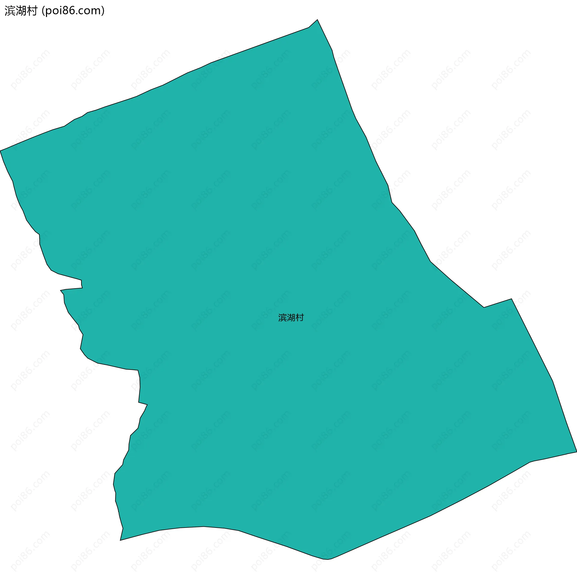 滨湖村边界地图