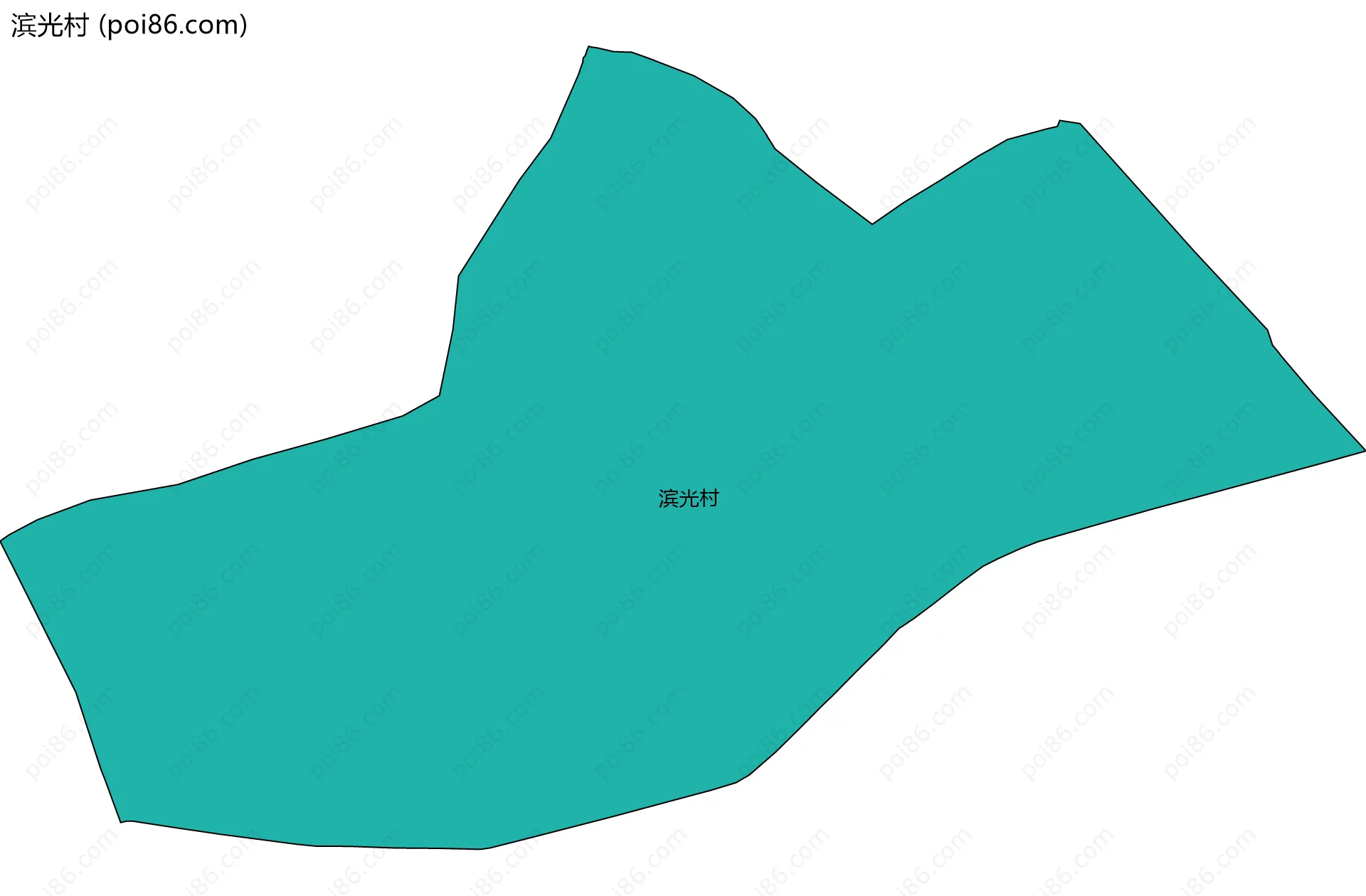滨光村边界地图
