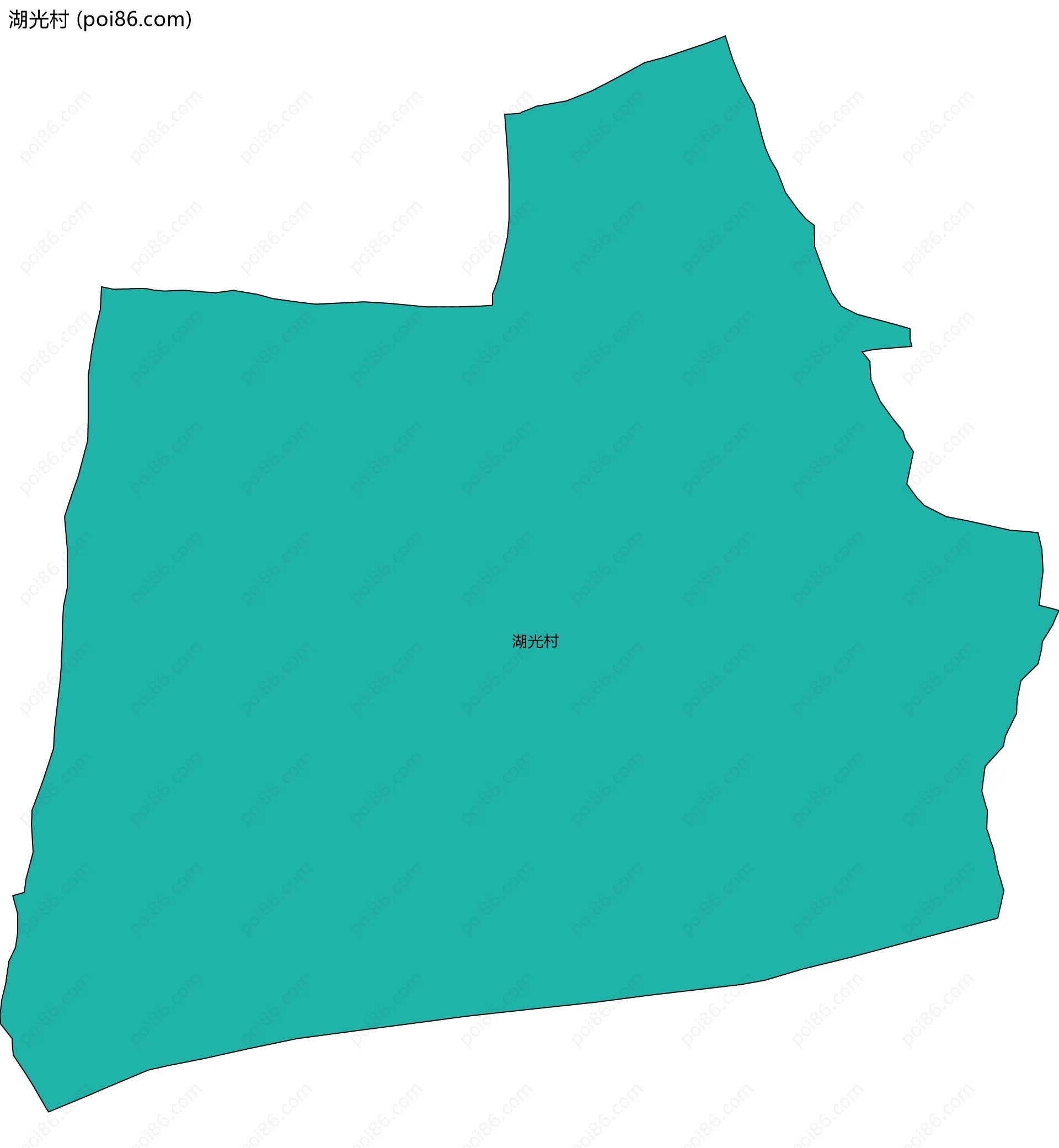 湖光村边界地图
