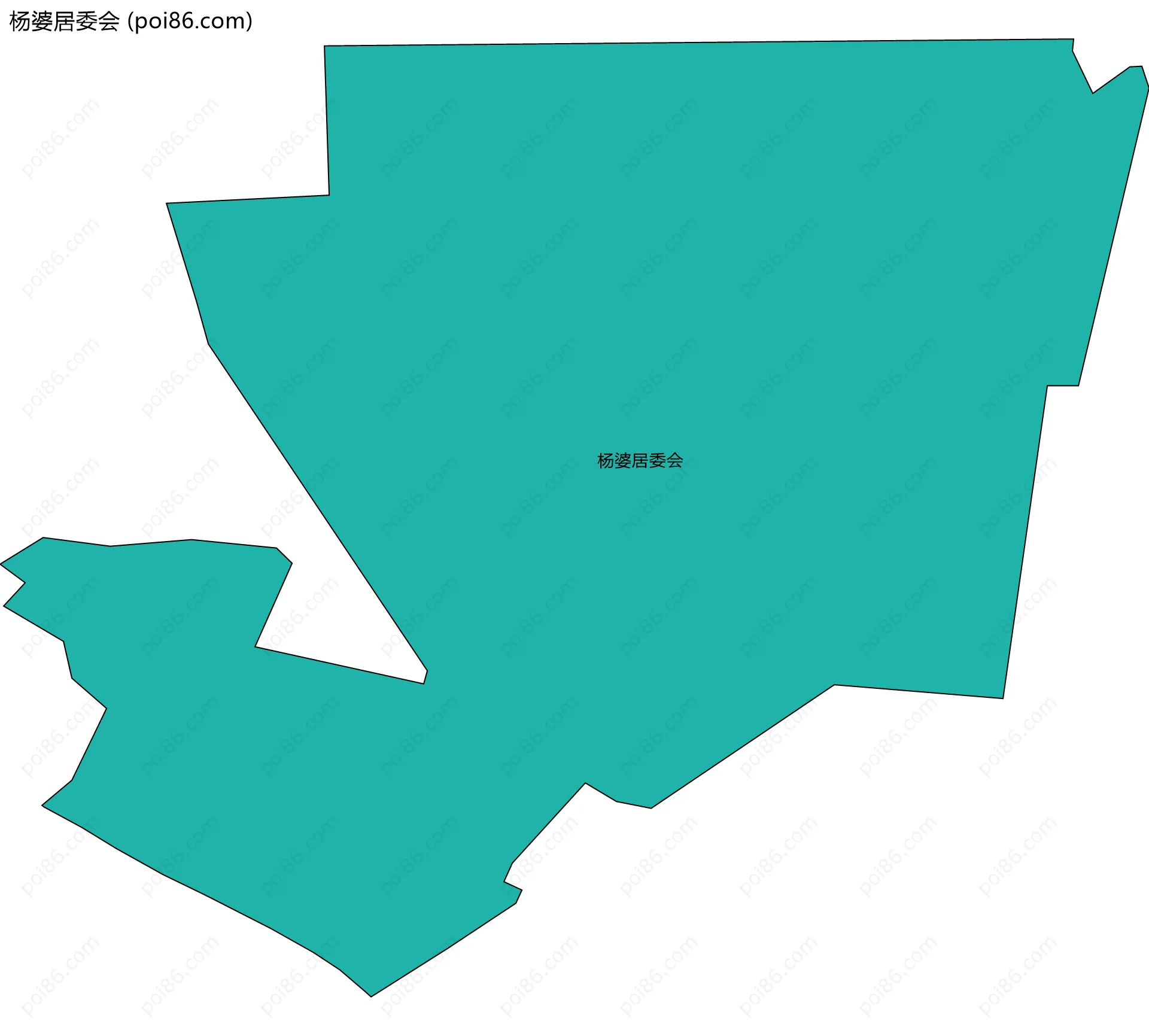 杨婆居委会边界地图