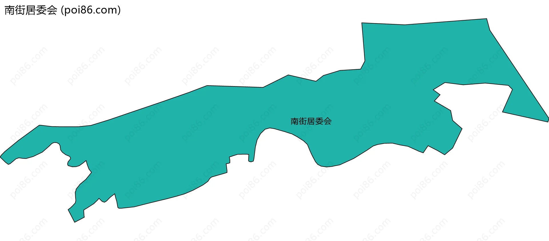 南街居委会边界地图