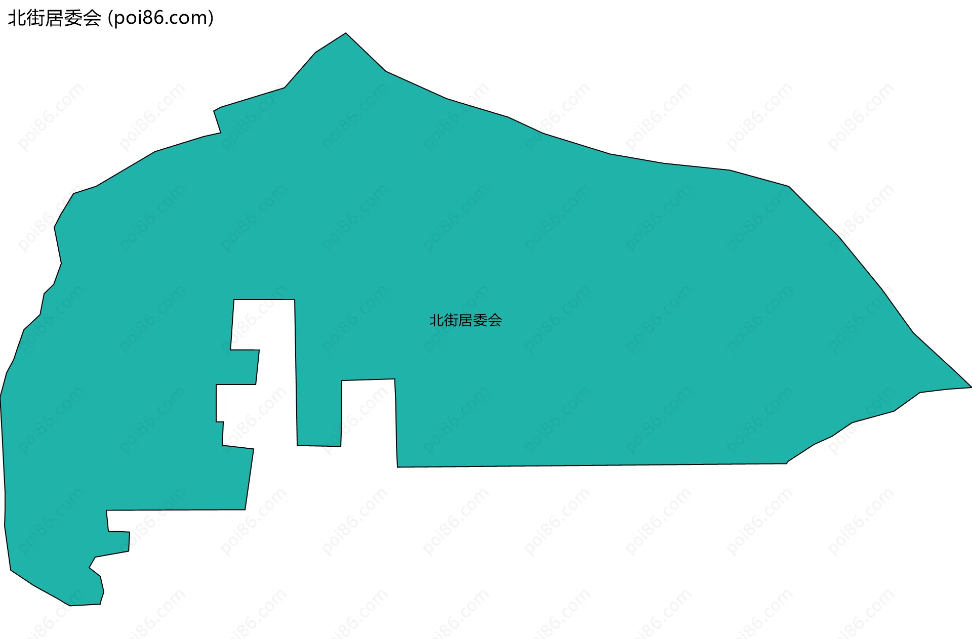 北街居委会边界地图