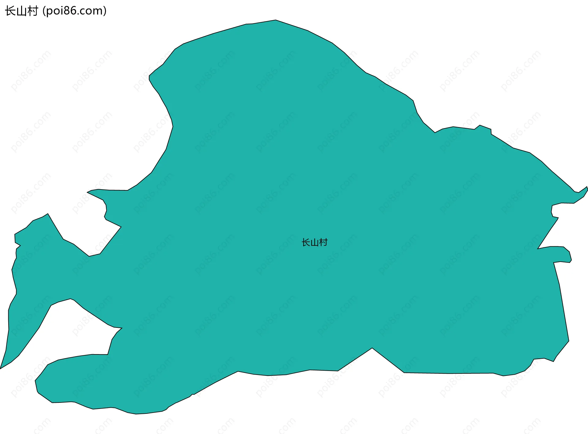 长山村边界地图