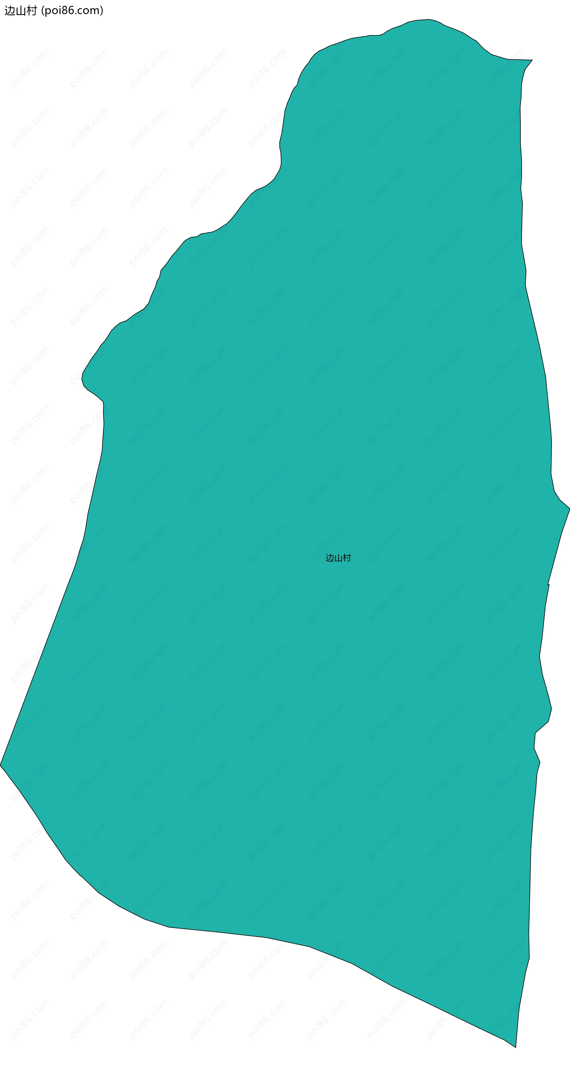 边山村边界地图