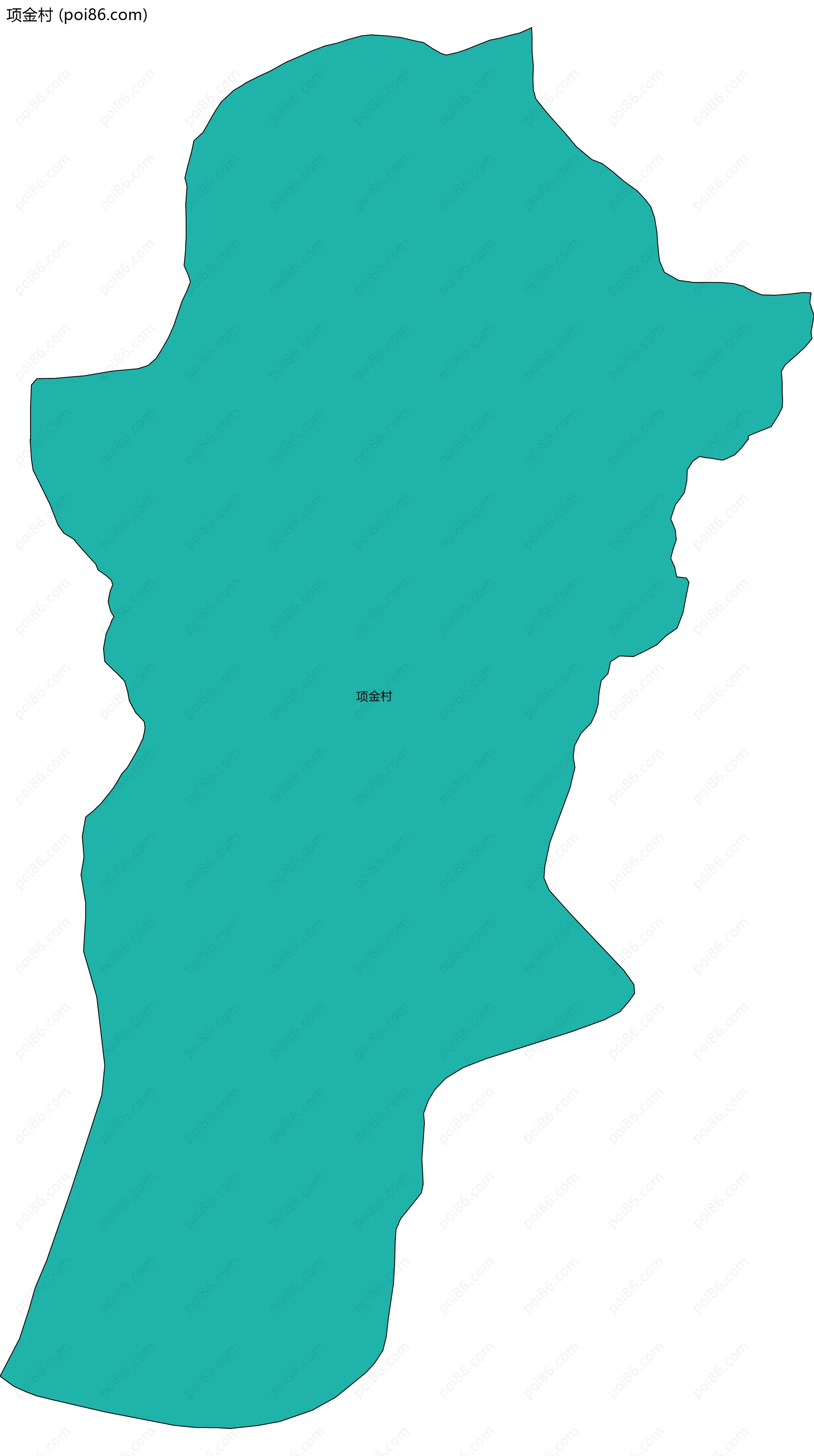 项金村边界地图