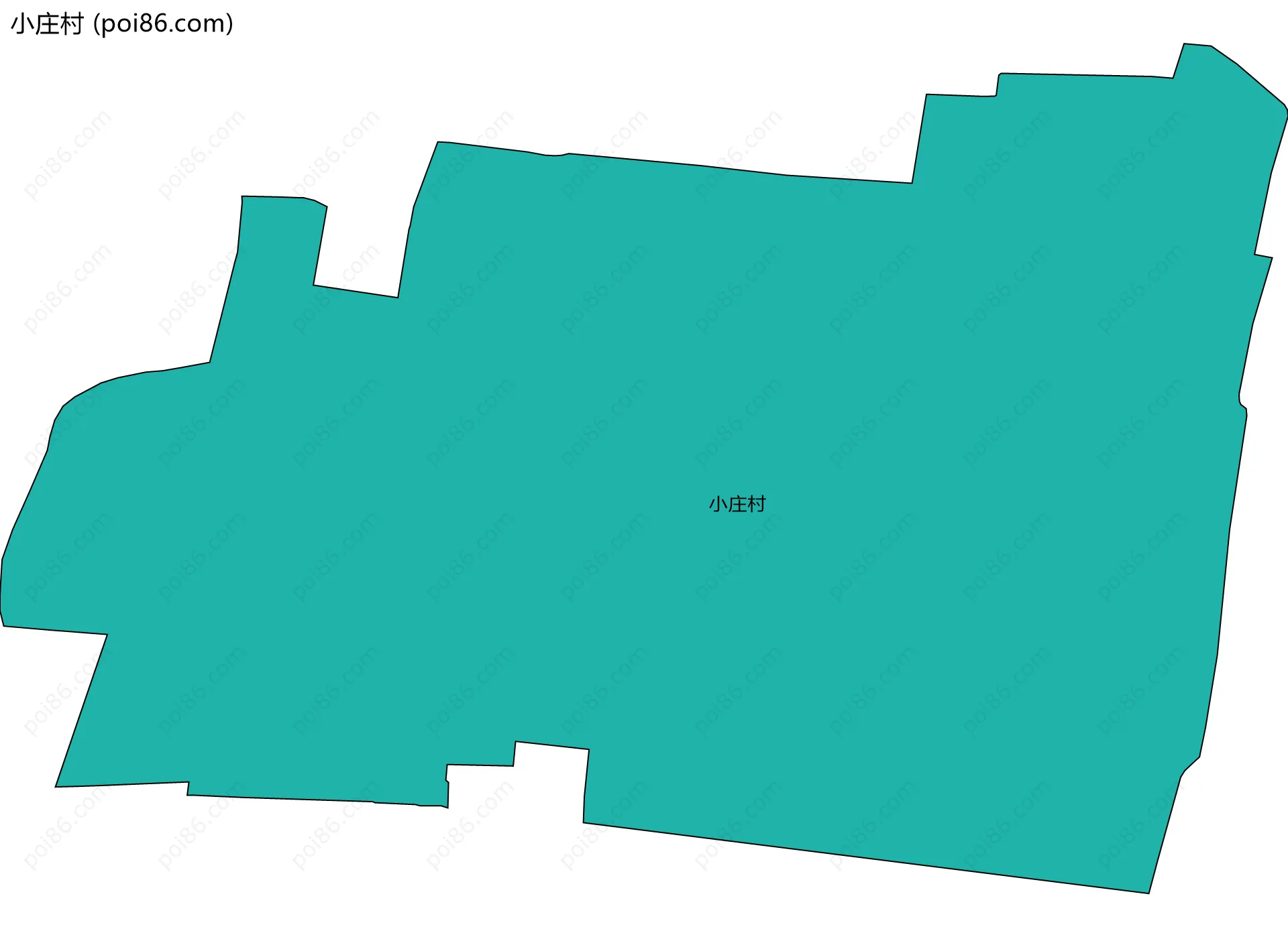 小庄村边界地图