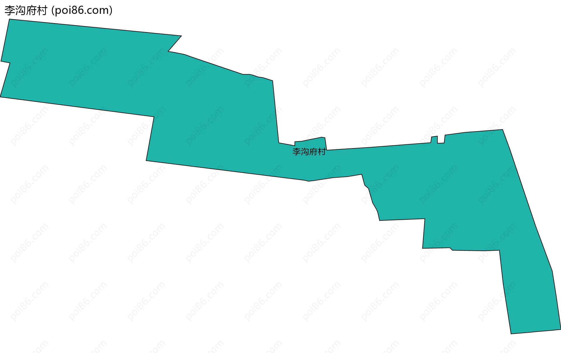李沟府村边界地图