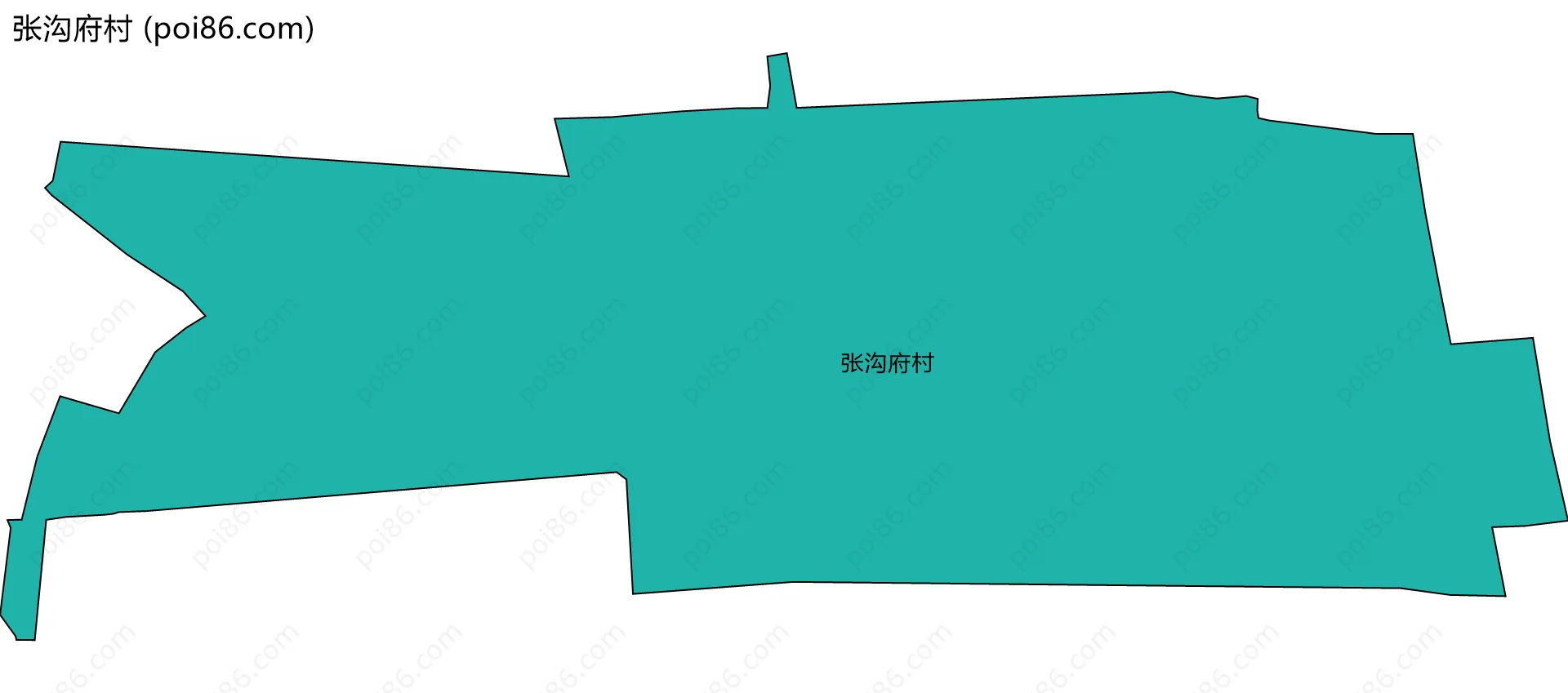 张沟府村边界地图