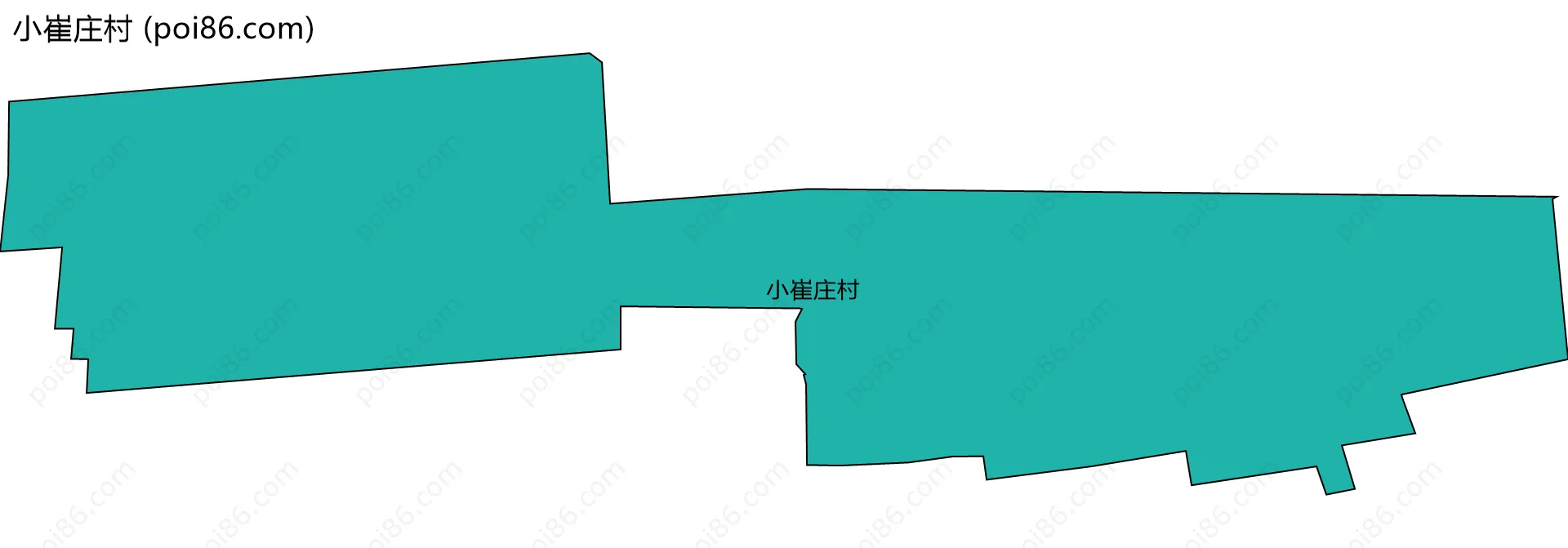小崔庄村边界地图