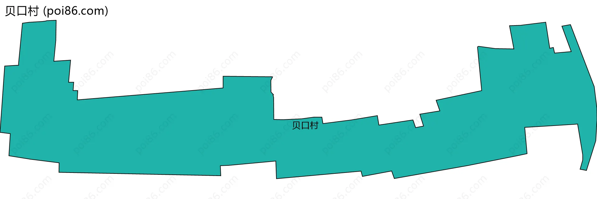 贝口村边界地图