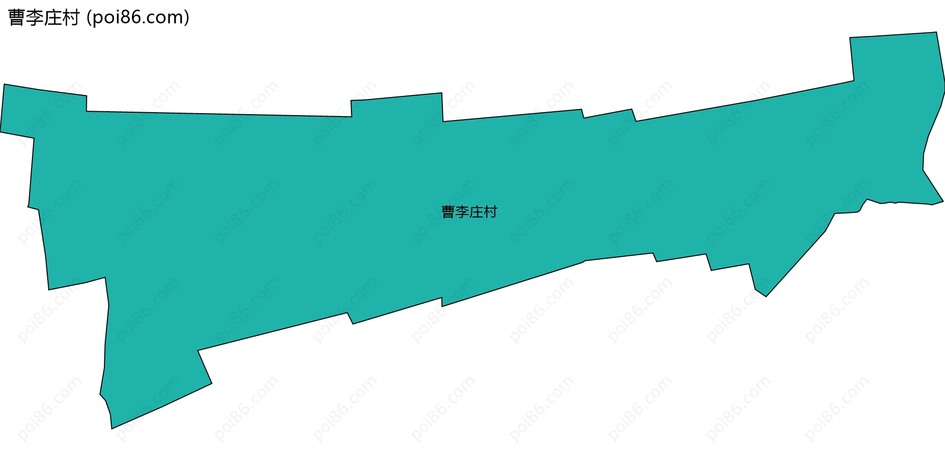 曹李庄村边界地图