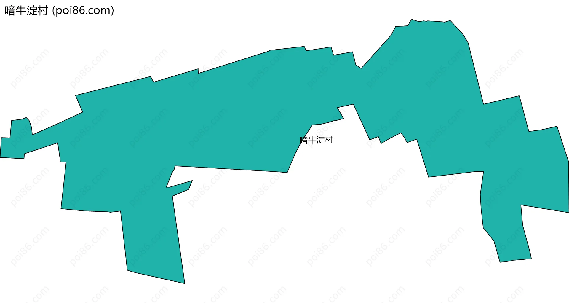 喑牛淀村边界地图